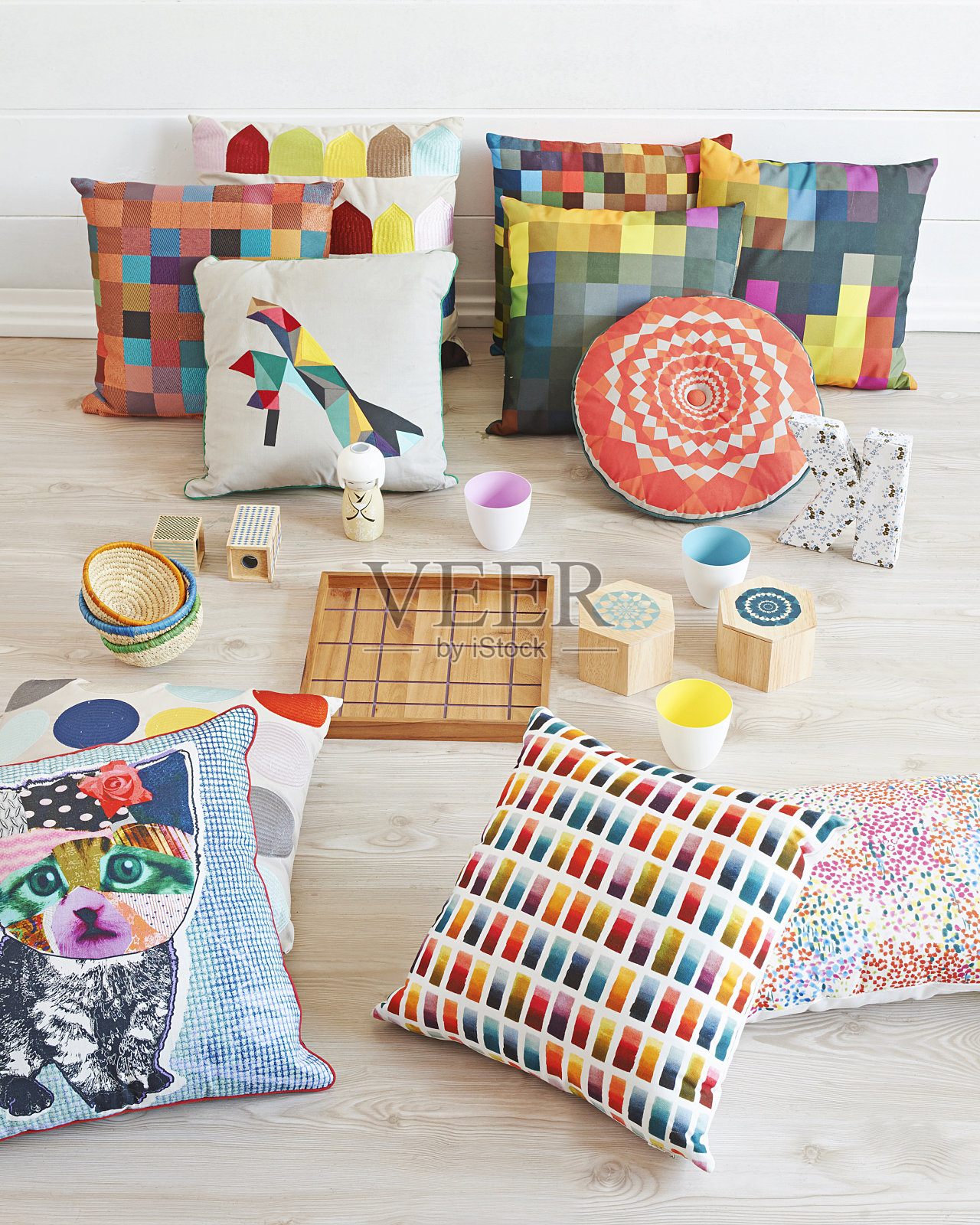 现代家居室内客厅风格与设计照片摄影图片