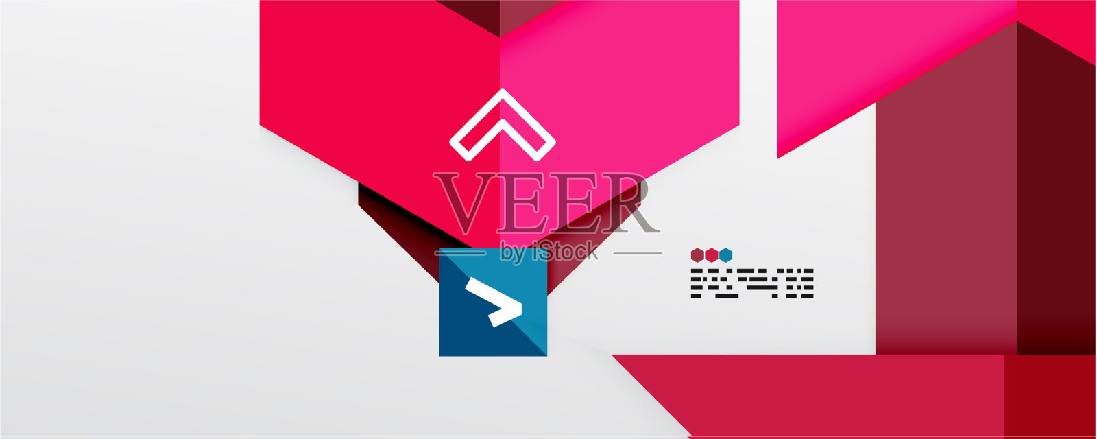 闪闪发光的三角形和几何形状插画图片素材