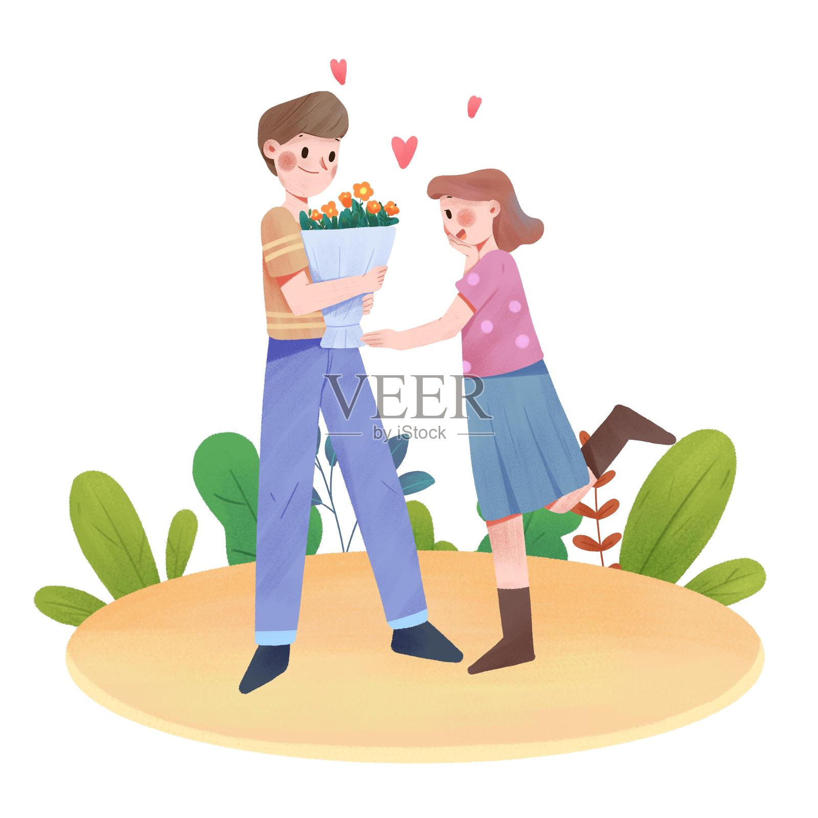 情侣520psd设计元素图片