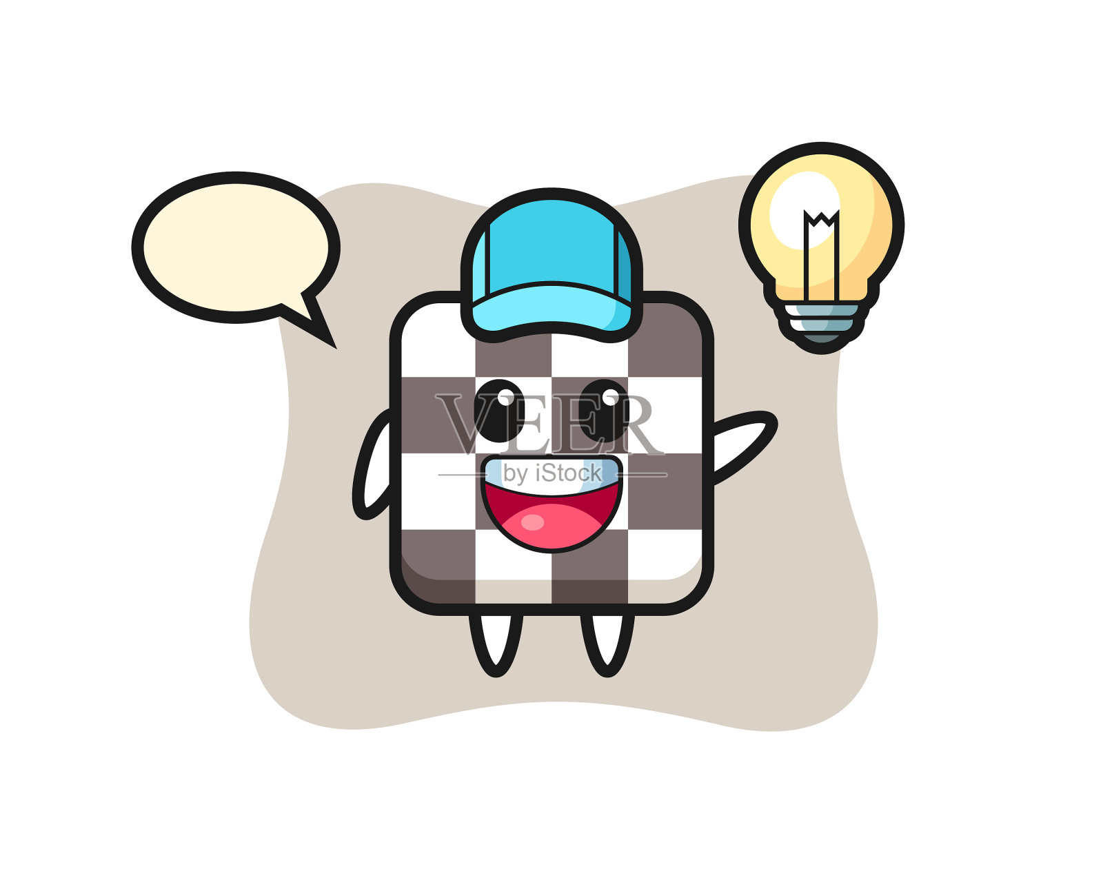 棋牌人物卡通构思设计元素图片