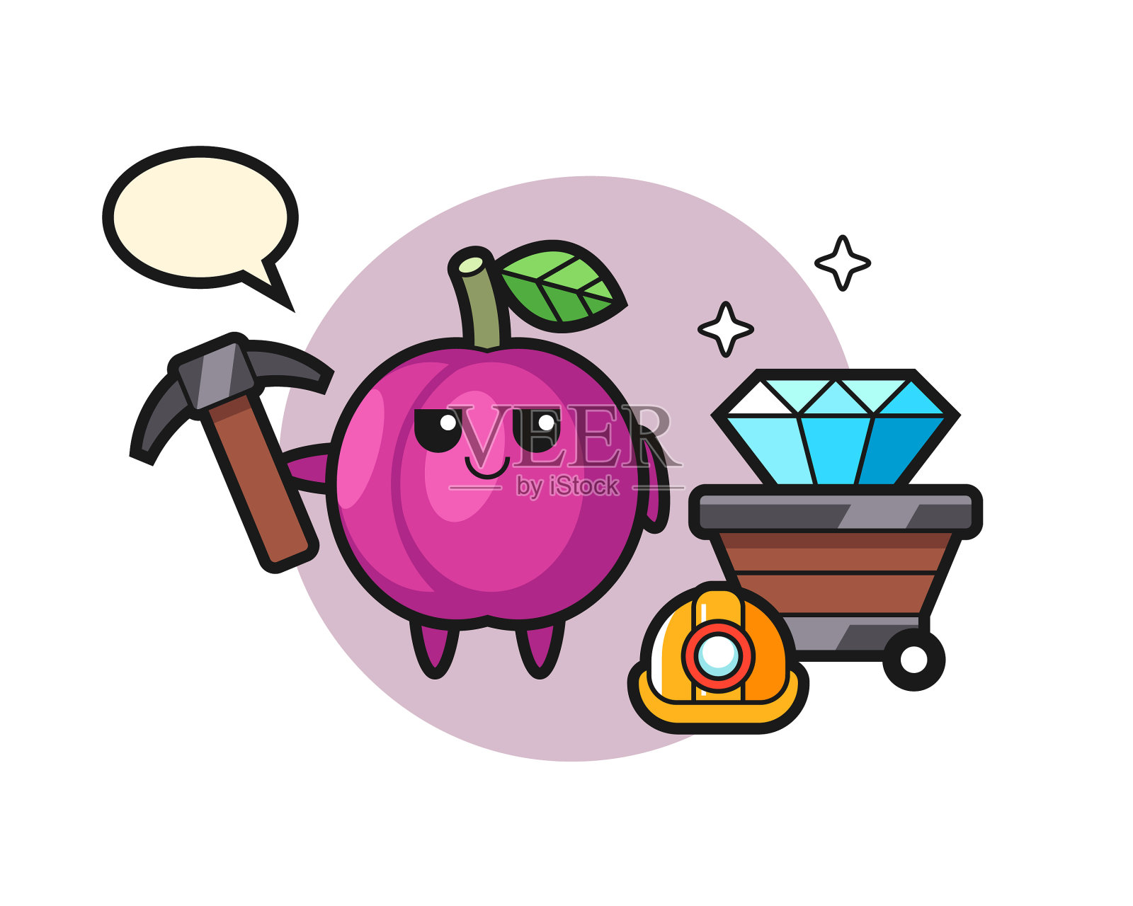 品名李子果为矿工设计元素图片