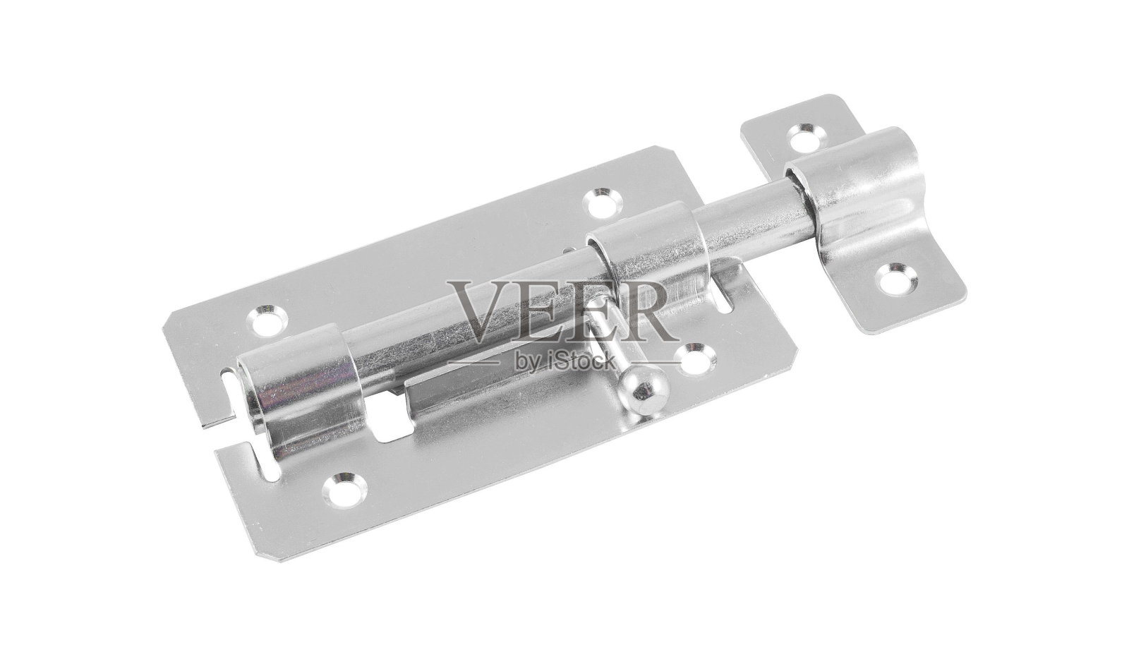 门闩隔离在白色背景上照片摄影图片