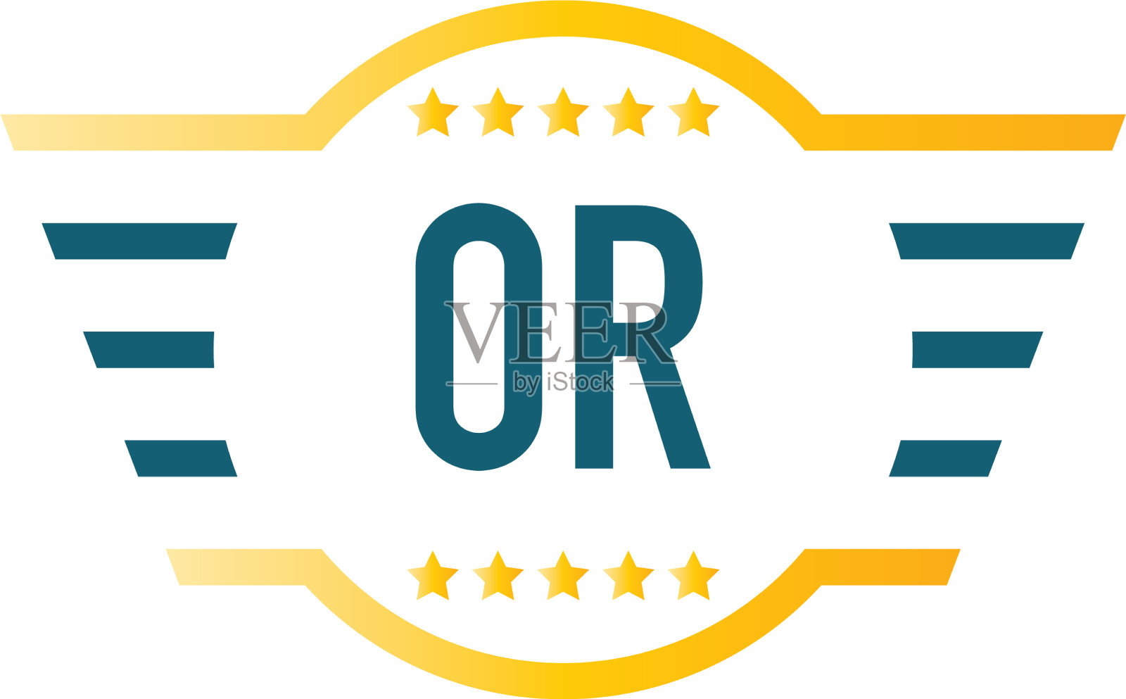 首字母或翼标志设计模板插画图片素材