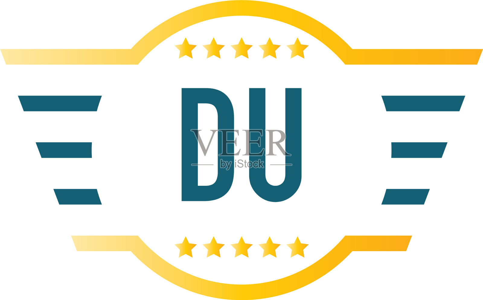 首字母杜翼标志设计模板插画图片素材