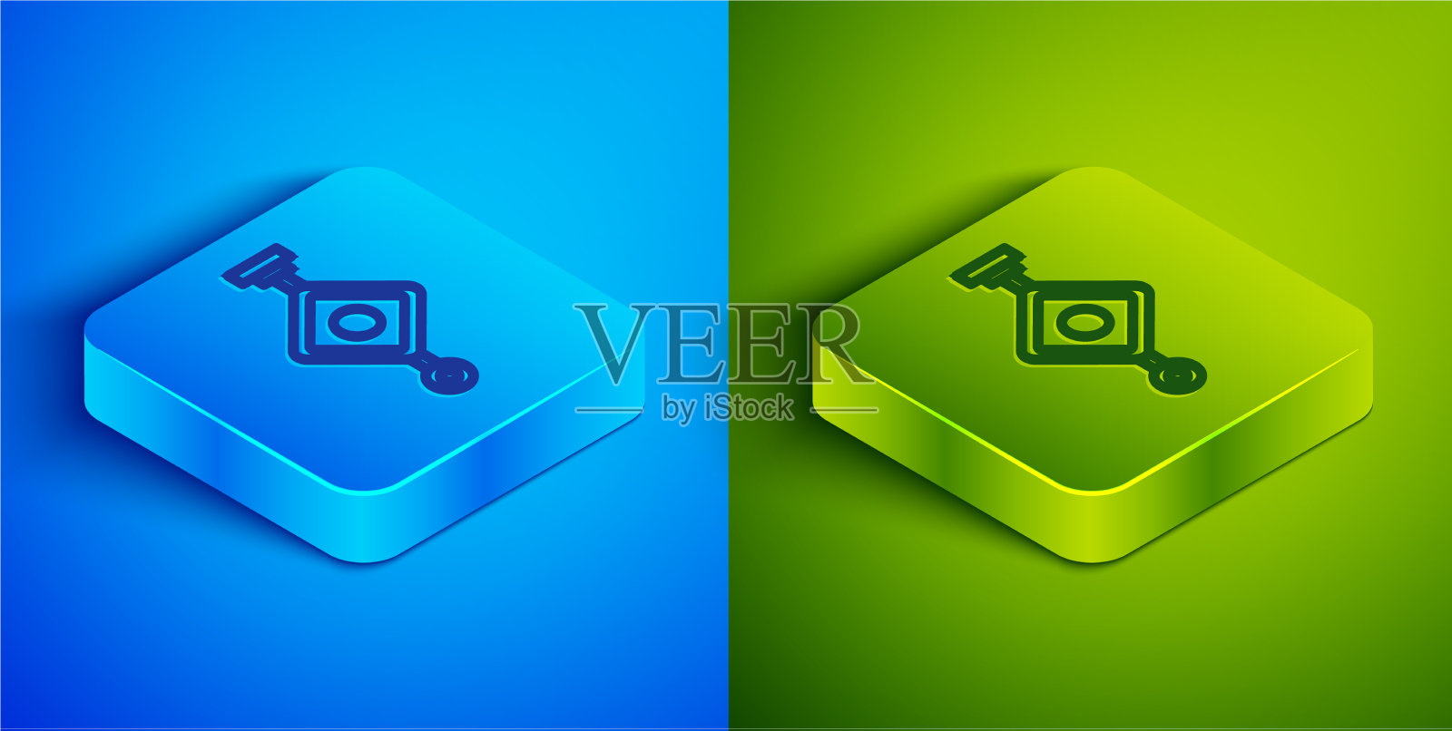 等距线中国纸灯笼图标孤立图标素材