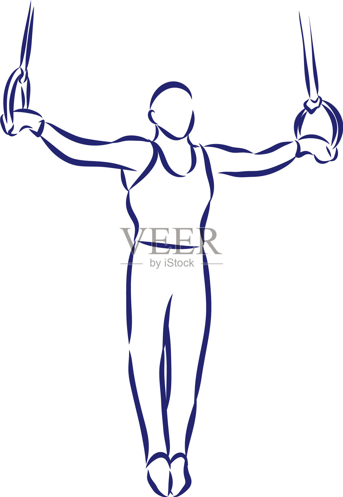 体操手绘草图插画图片素材