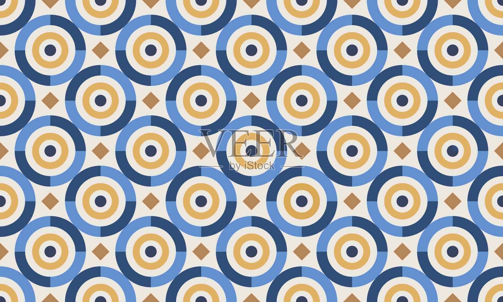 圆无缝模式插画图片素材