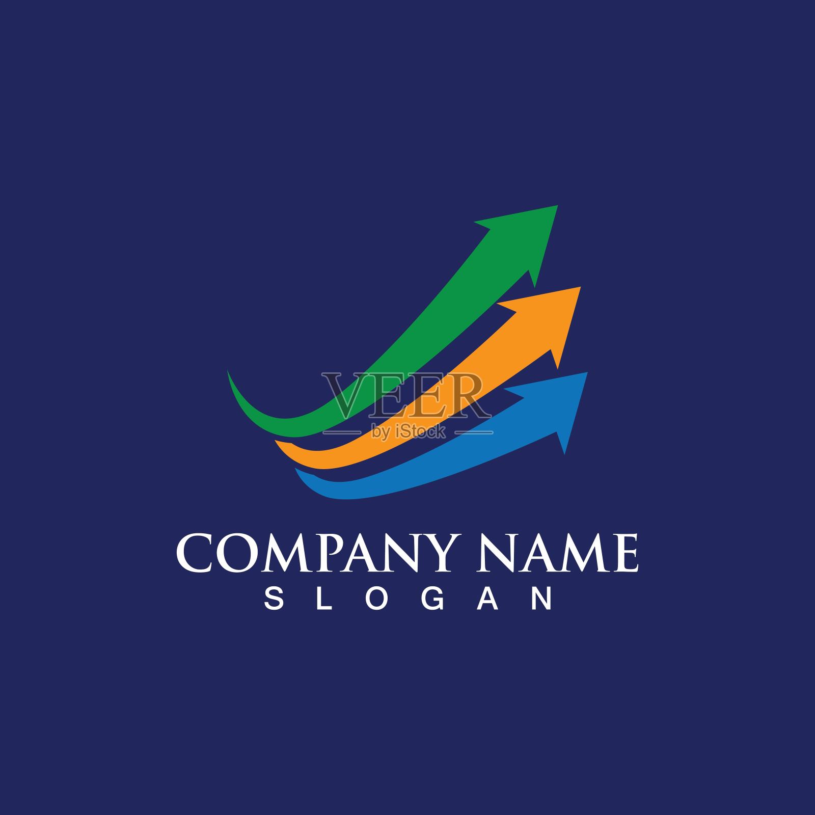 企业财务标识模板矢量插画图片素材