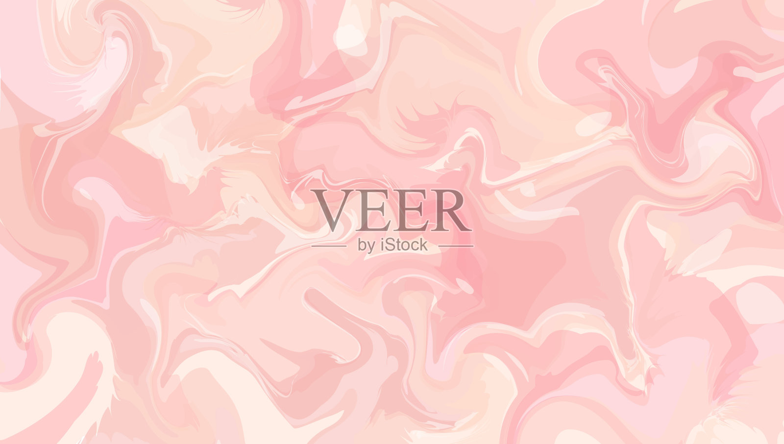 矢量抽象水平背景或壁纸在粉红色的颜色。梯度模糊，斑点和斑点。调和漆模仿。插画图片素材