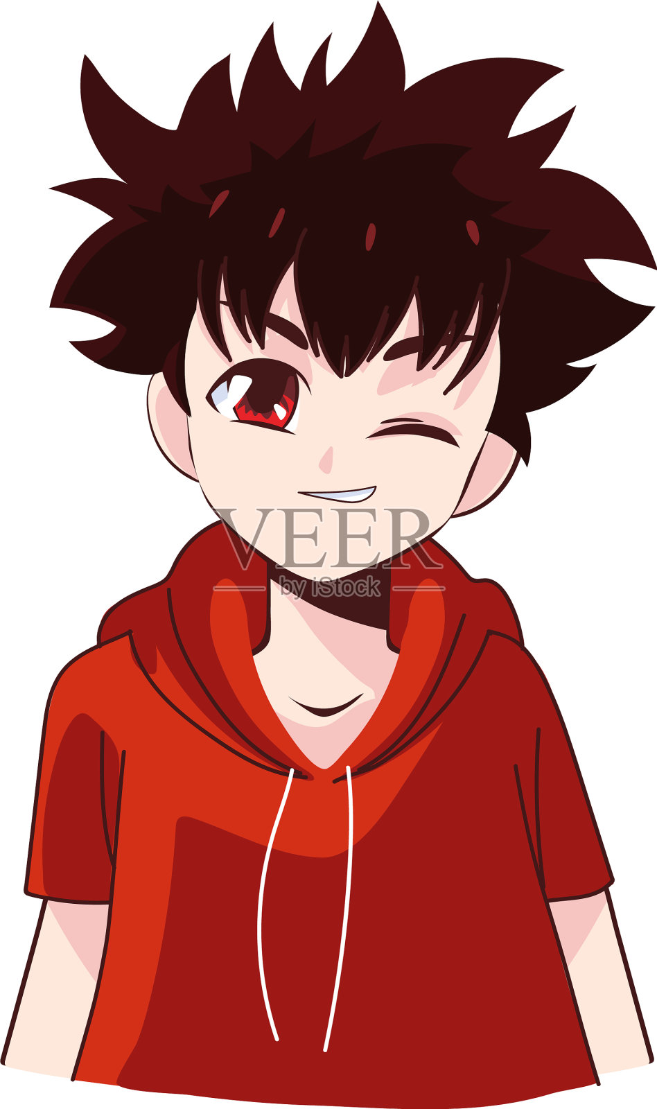 可爱的男孩漫画设计元素图片