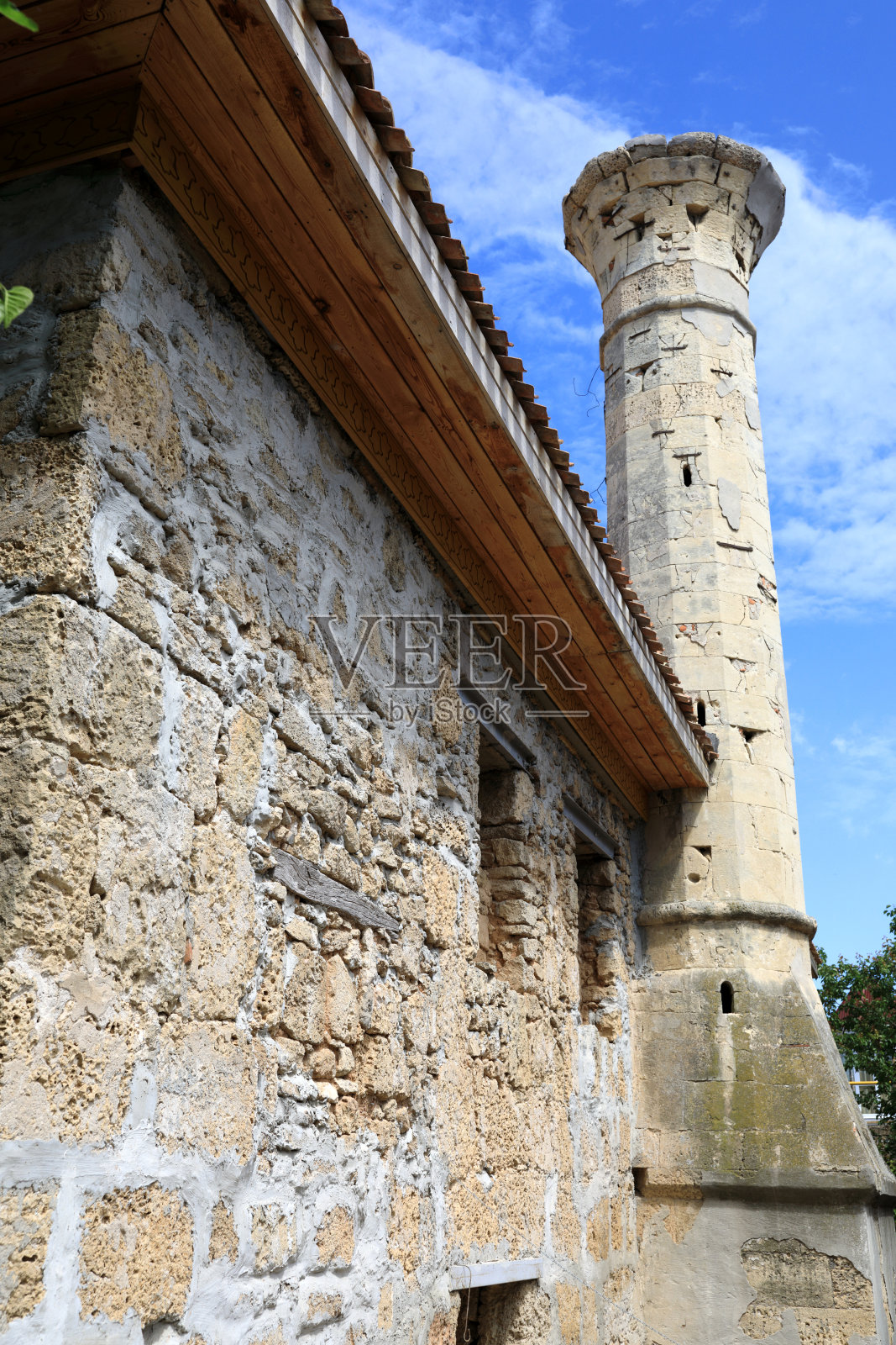 叶夫帕托里亚Shukurala Efendi清真寺尖塔照片摄影图片