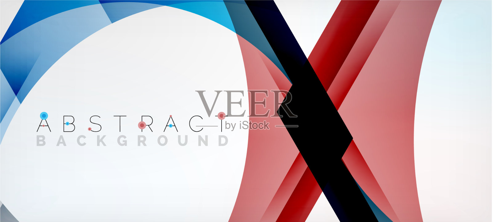 彩色六边形几何抽象插画图片素材