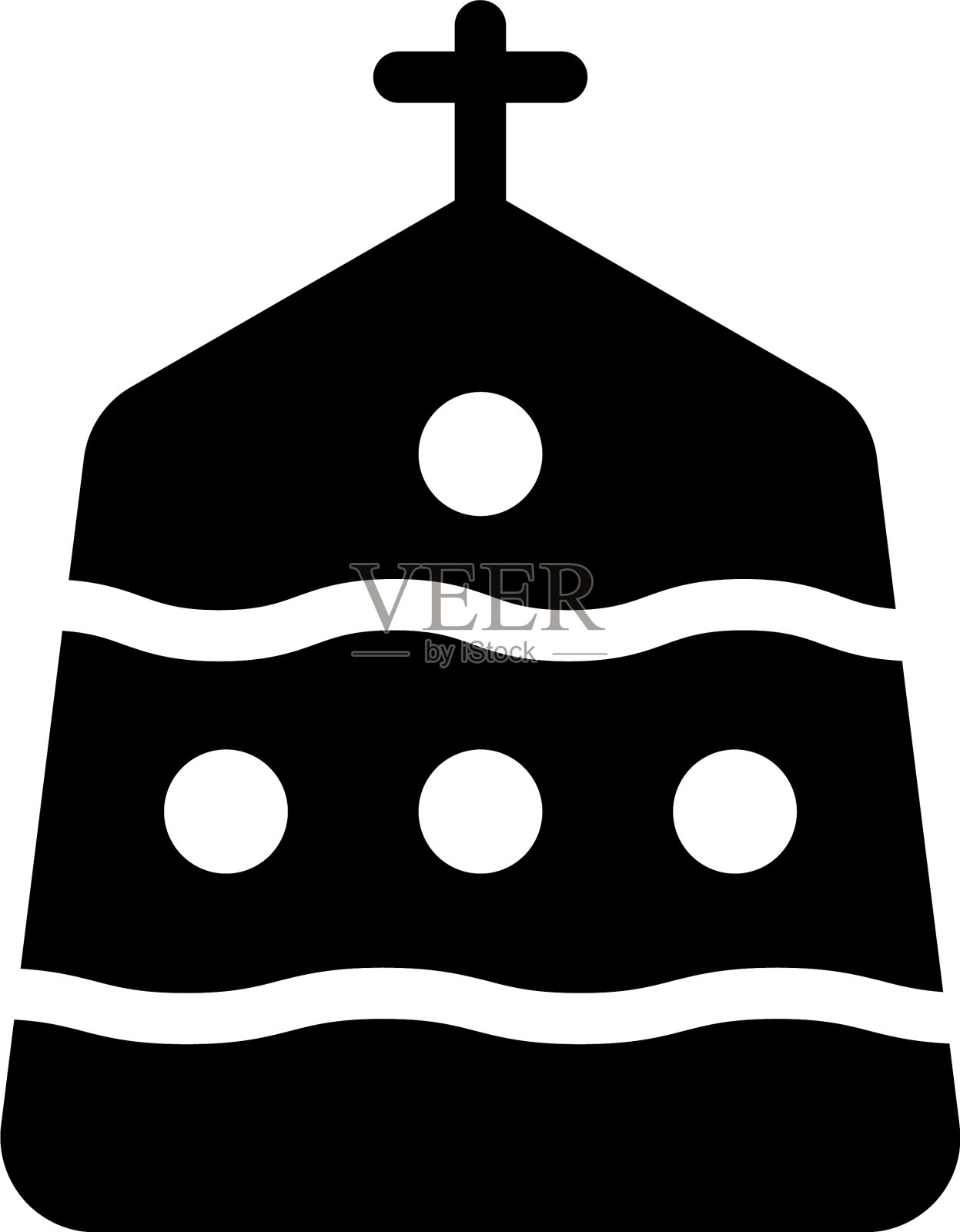 教皇帽插画图片素材