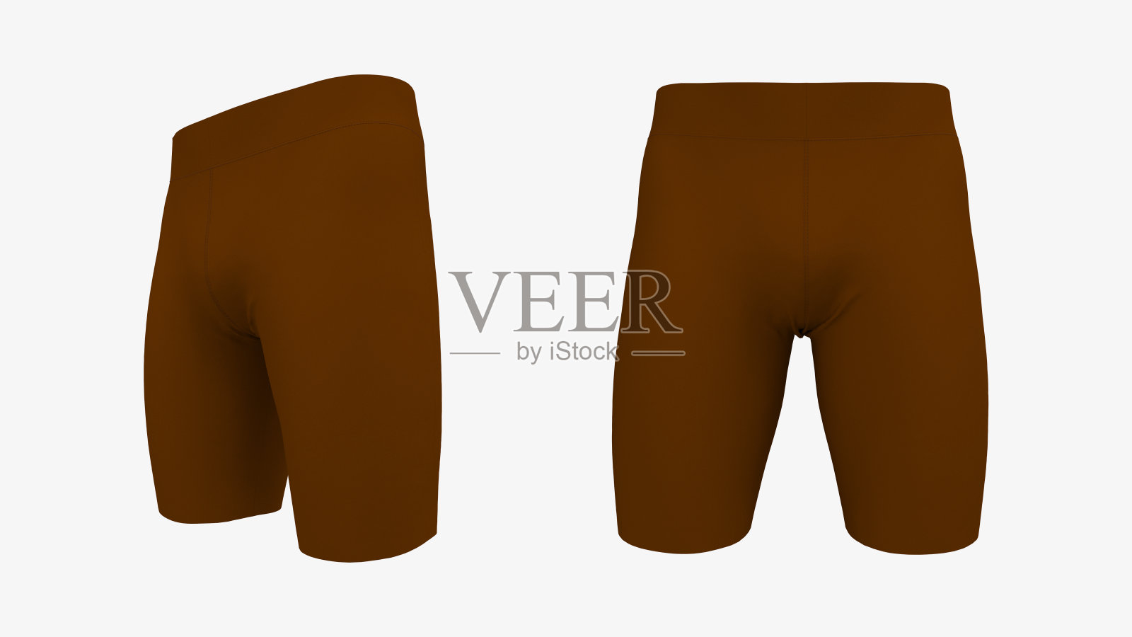 缩腰的短裤模型。照片摄影图片