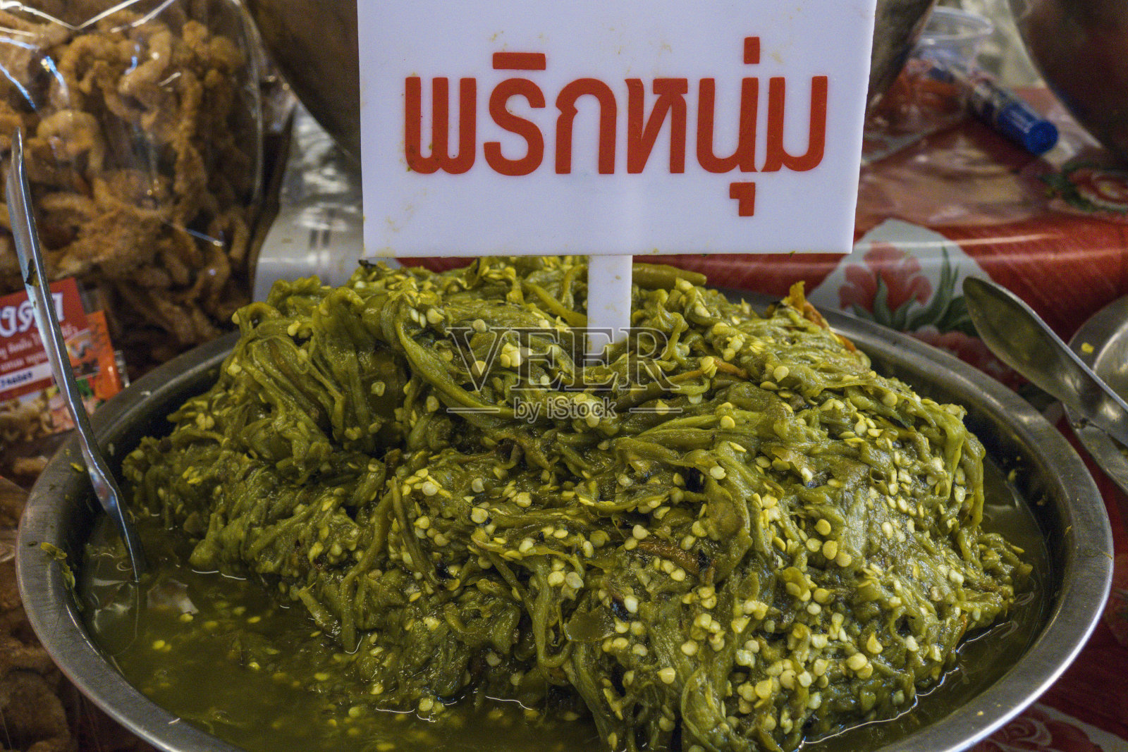 泰国南邦的市场摊位照片摄影图片