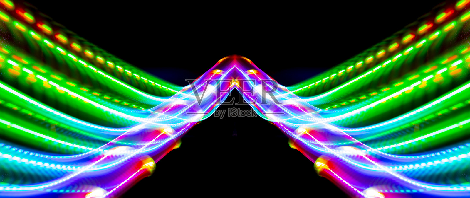 对称抽象模糊光背景照片摄影图片