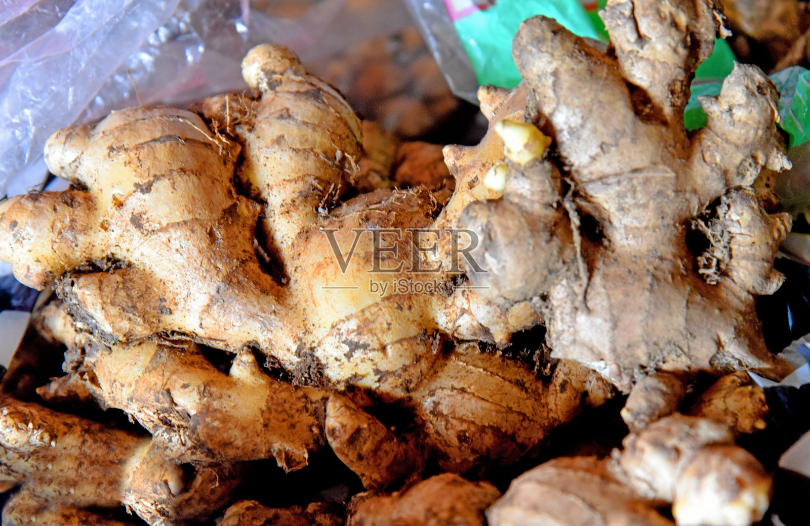 黄姜属，近看有棕色皮肤照片摄影图片