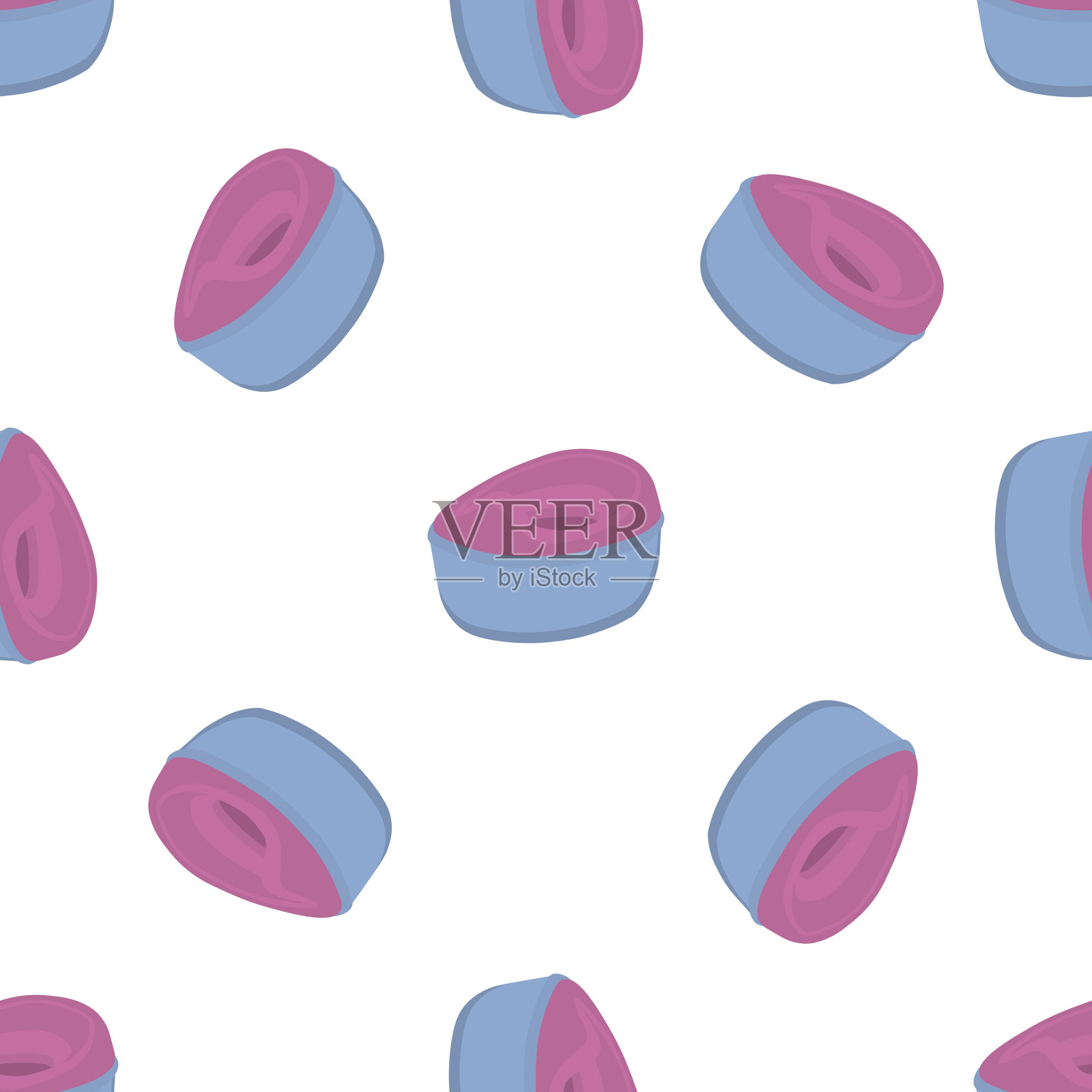 摘无缝塑料桶用插画图片素材