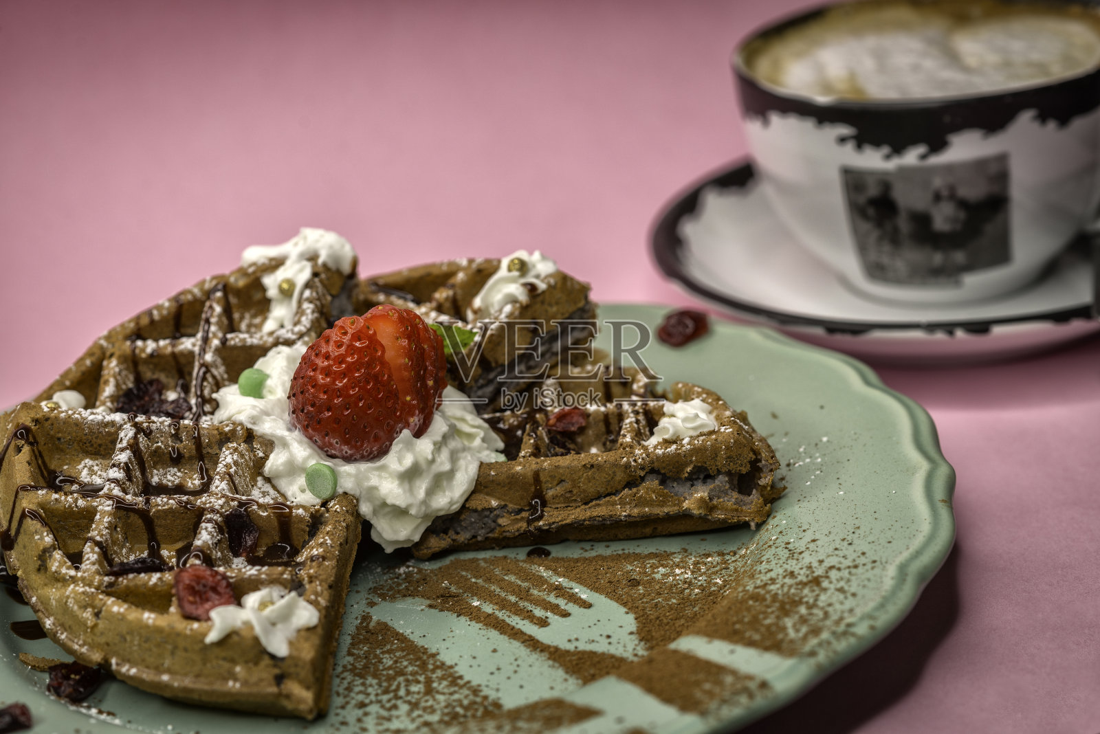 华夫饼照片摄影图片