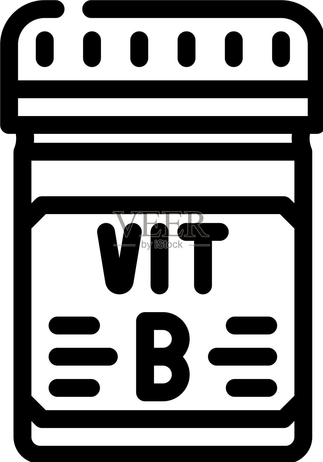 维生素b包装线图标设计元素图片