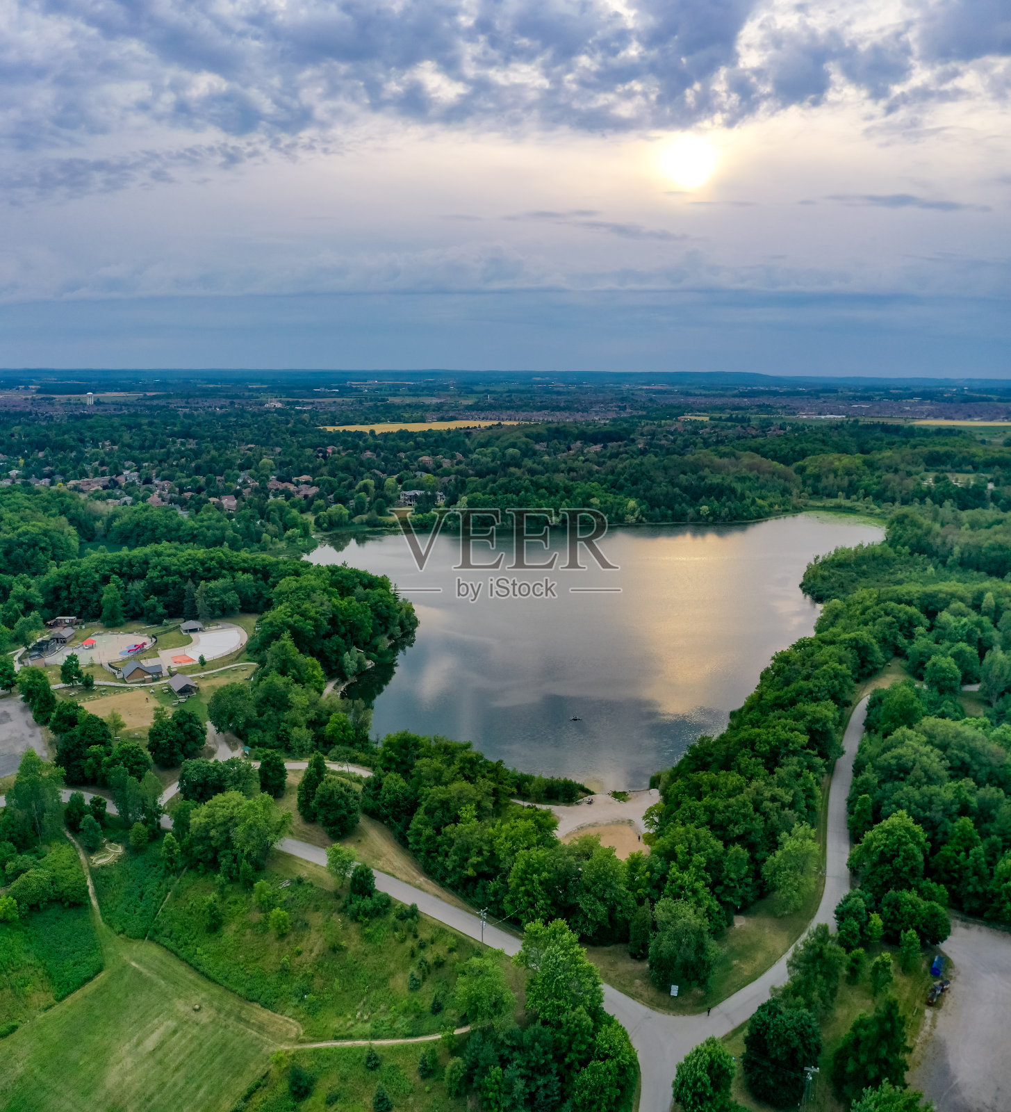 加拿大安大略省布兰普顿的心湖保护公园照片摄影图片