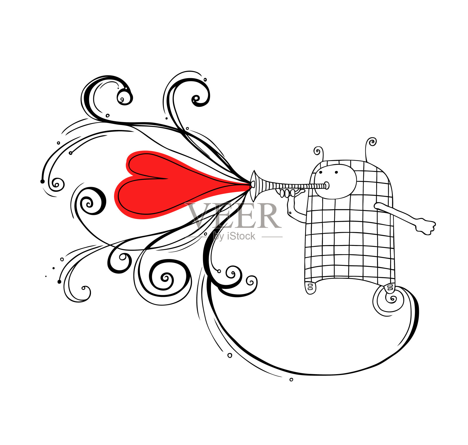 音乐和心灵插画图片素材