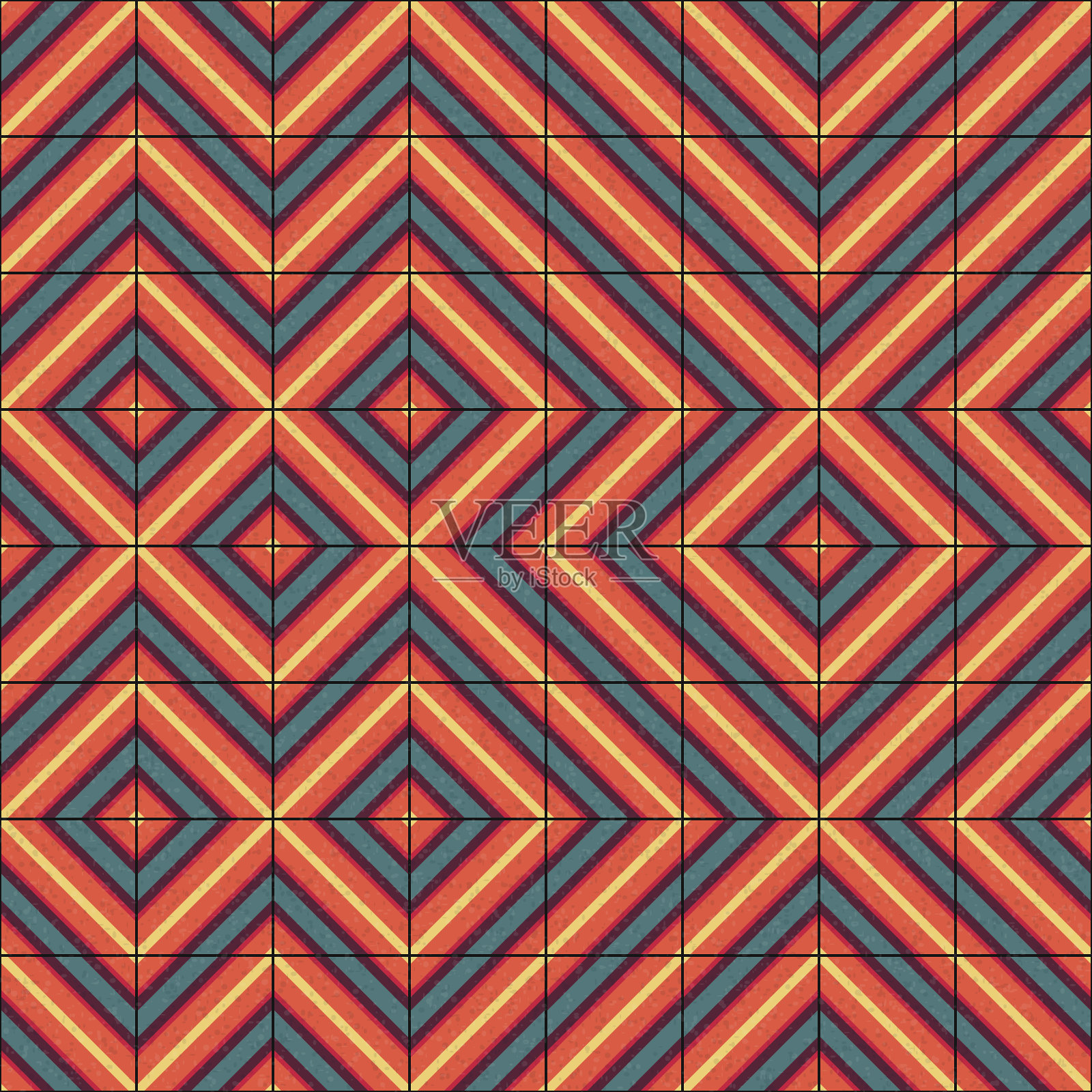 抽象几何图案生成计算艺术插图插画图片素材