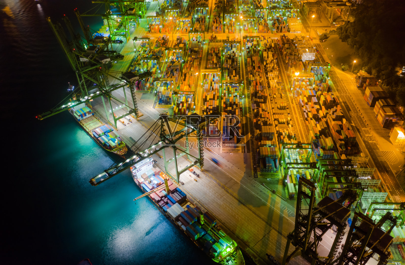 鸟瞰图新加坡进出口照片摄影图片