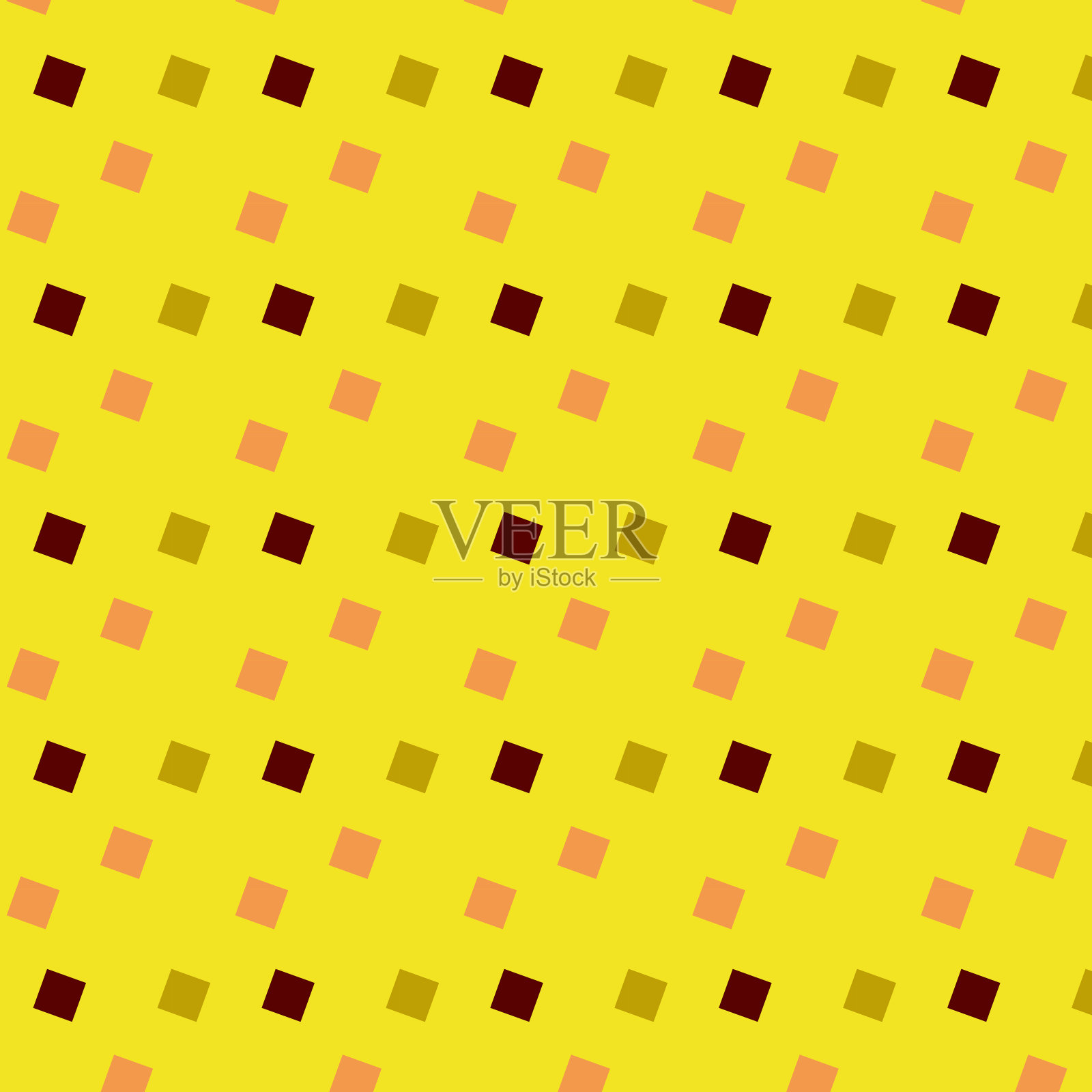 无缝彩色背景图案，各种几何形状-矢量插画图片素材