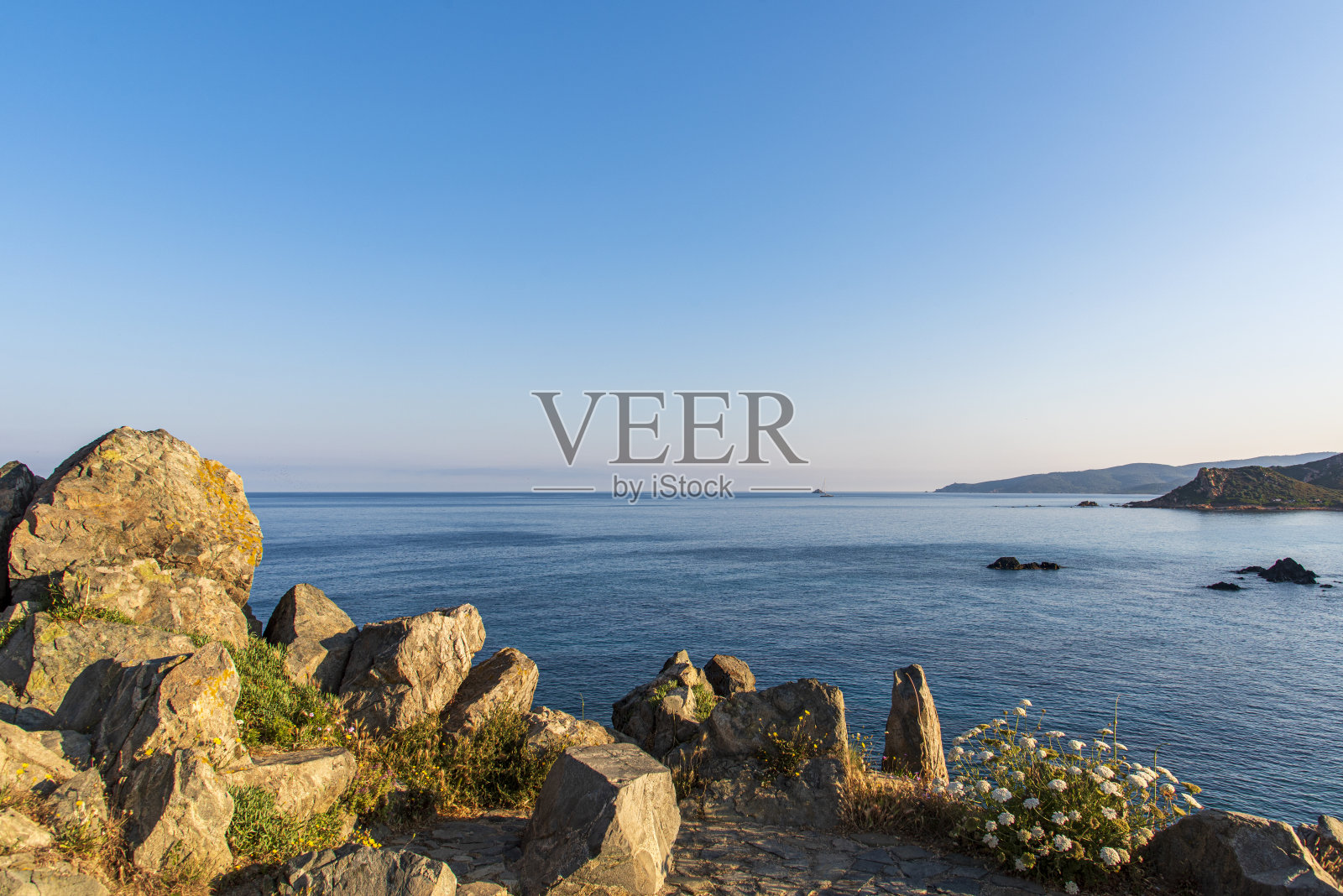 科西嘉的海岸线照片摄影图片