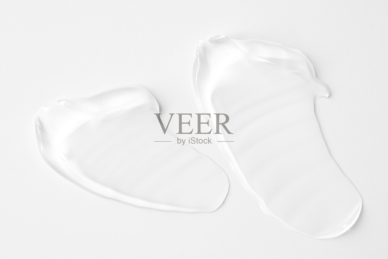 透明液体凝胶，作为化妆霜的质地或背景照片摄影图片