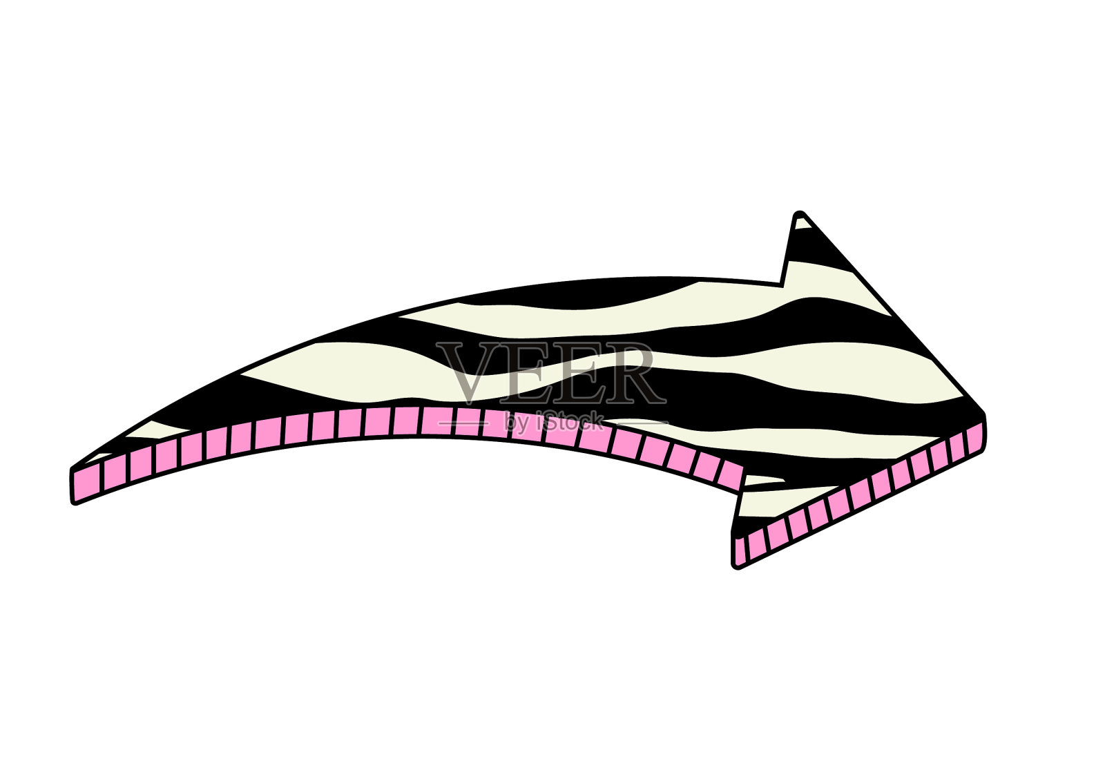 抽象可爱的箭头标志设计元素设计元素图片