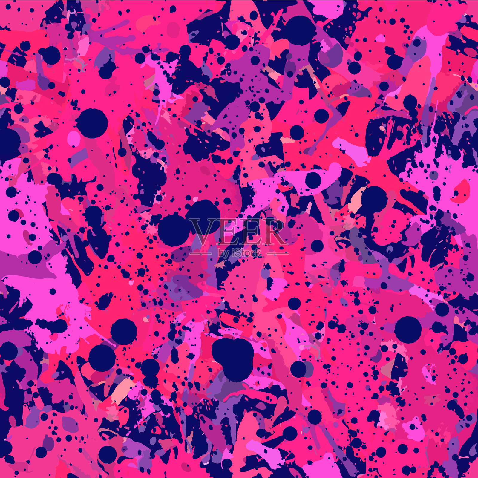 抽象陈旧的色彩描绘出无缝图案插画图片素材