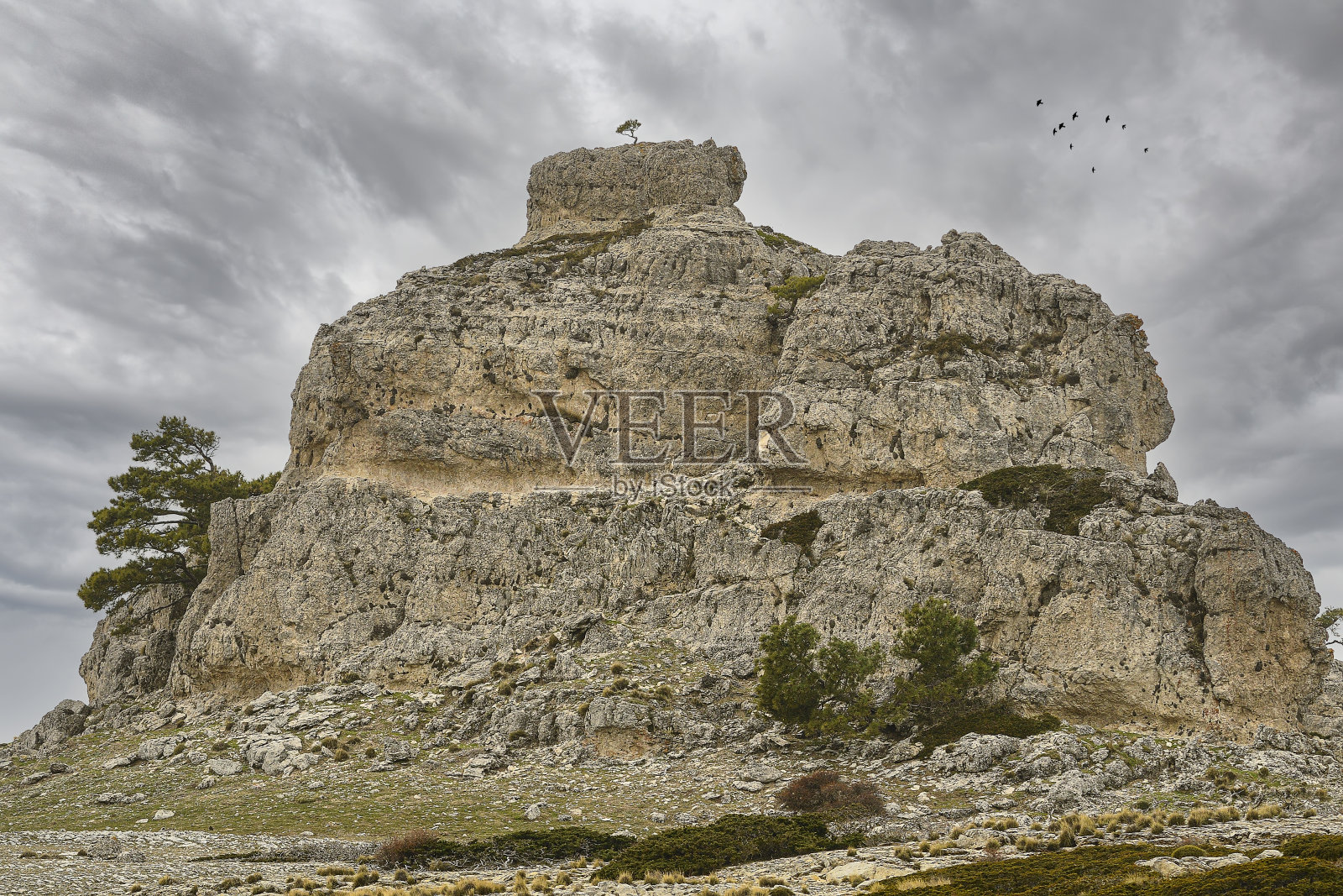 塞拉塞卡自然景观，在卡斯特里尔自然公园-格拉纳达照片摄影图片