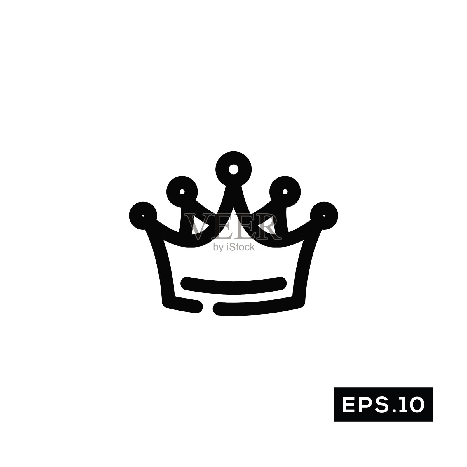 皇冠线图标皇冠标志符号图标素材