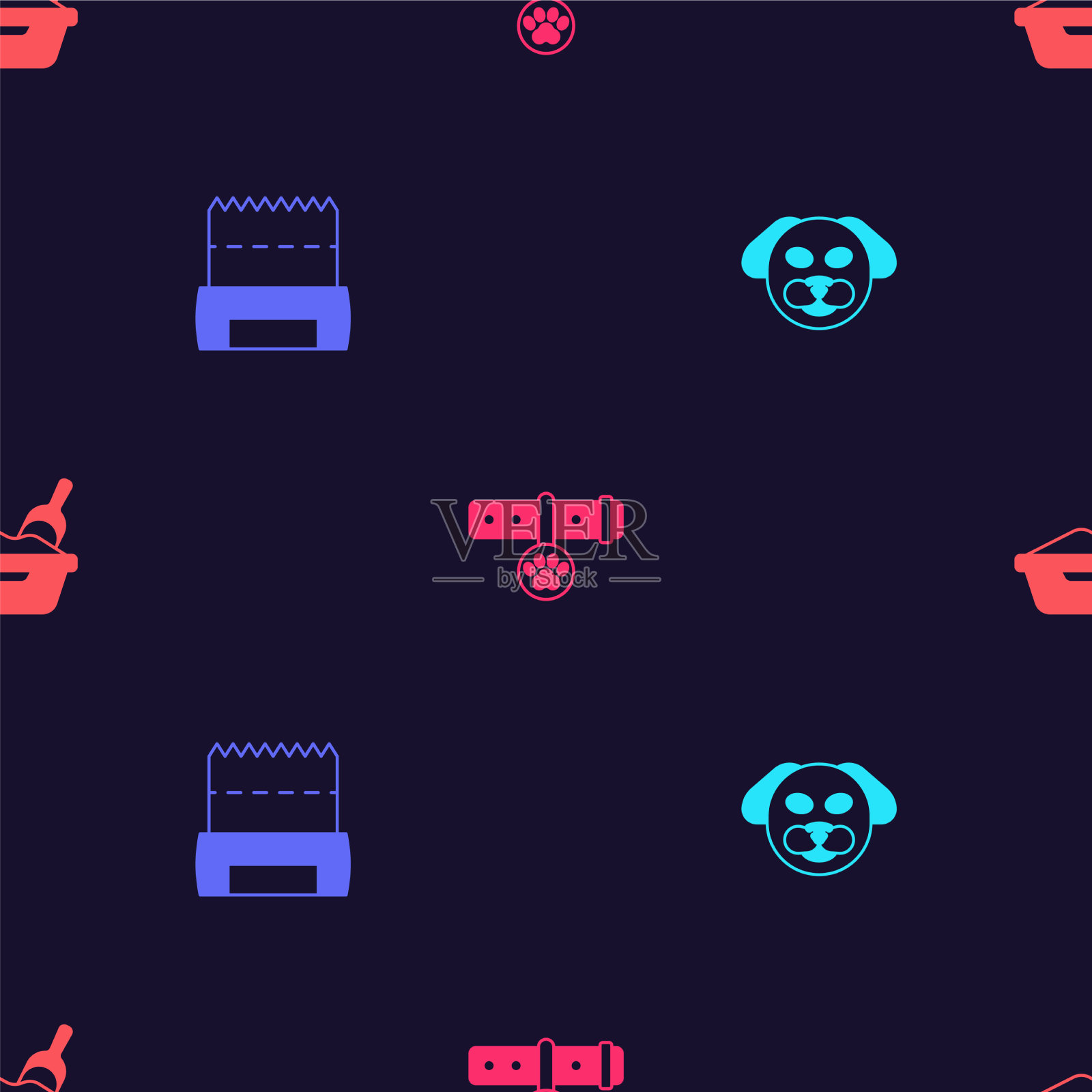 把狗屎装在带名牌和猫的项圈里图标素材