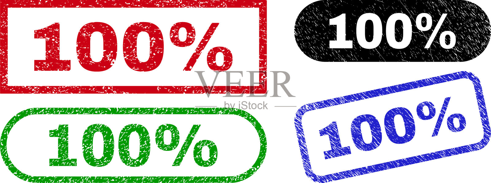 100%矩形水印不洁插画图片素材