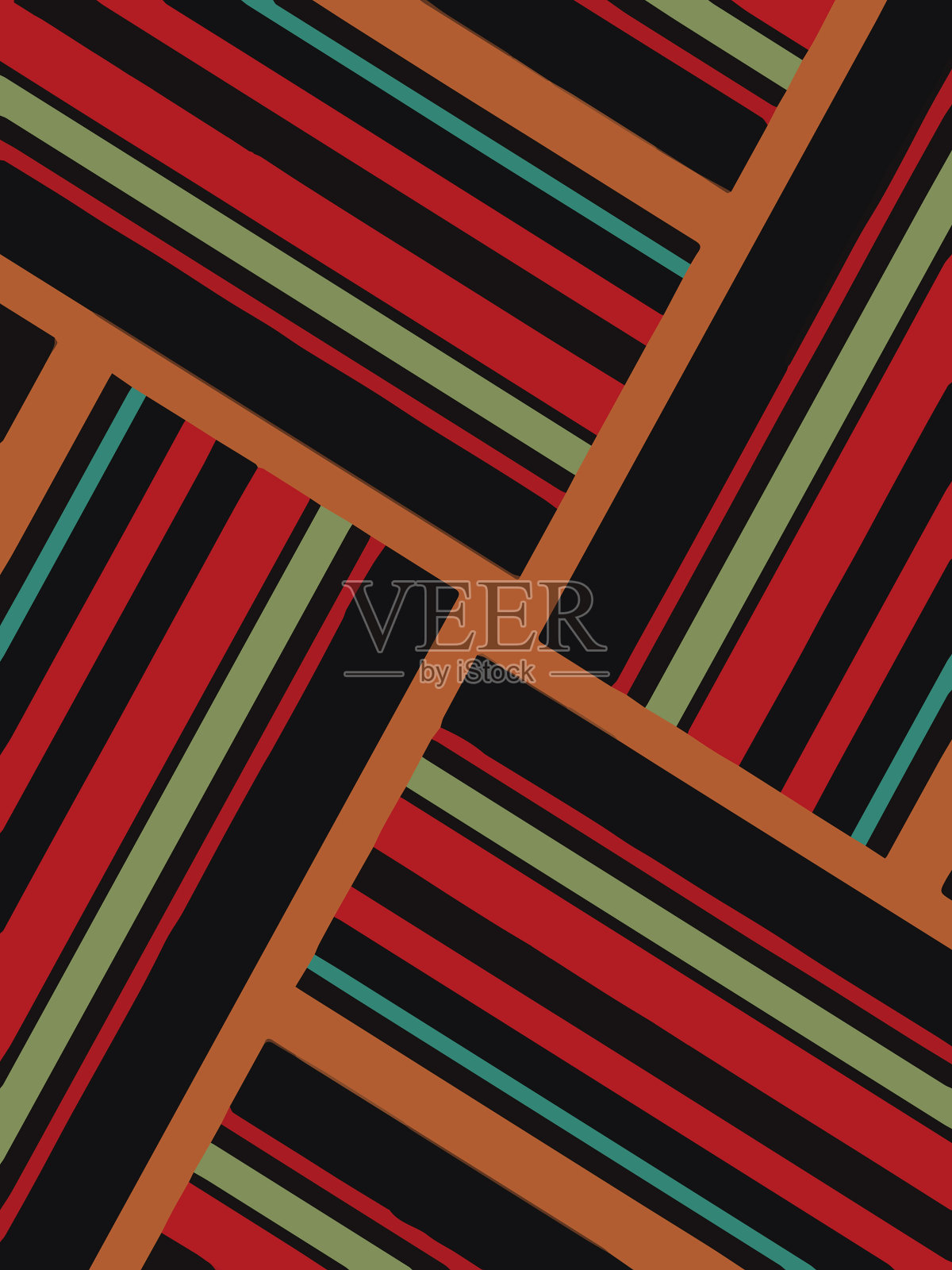 摘要背景由多色条纹为插画图片素材