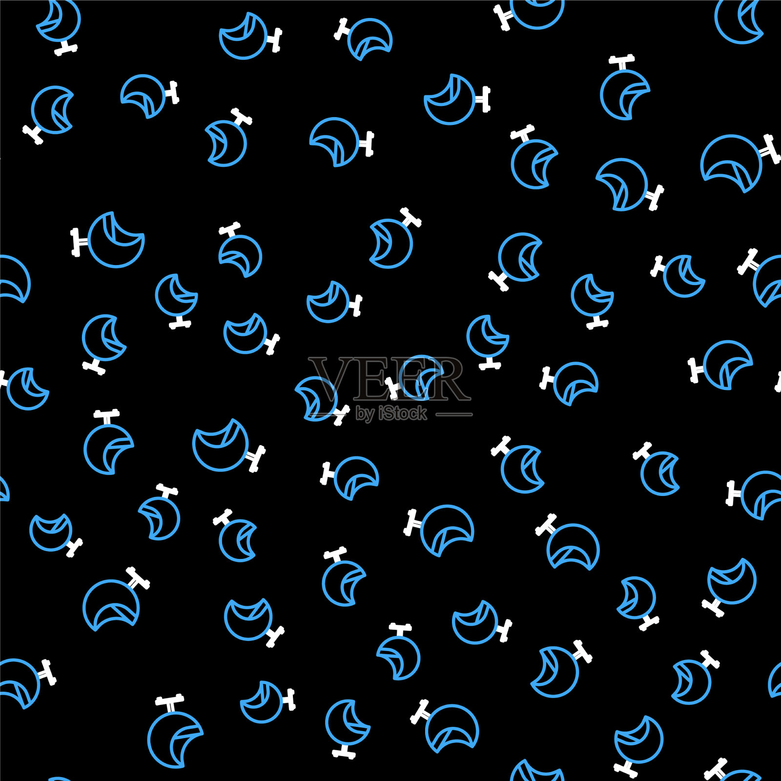 线条扶手椅图标隔离无缝图案上插画图片素材