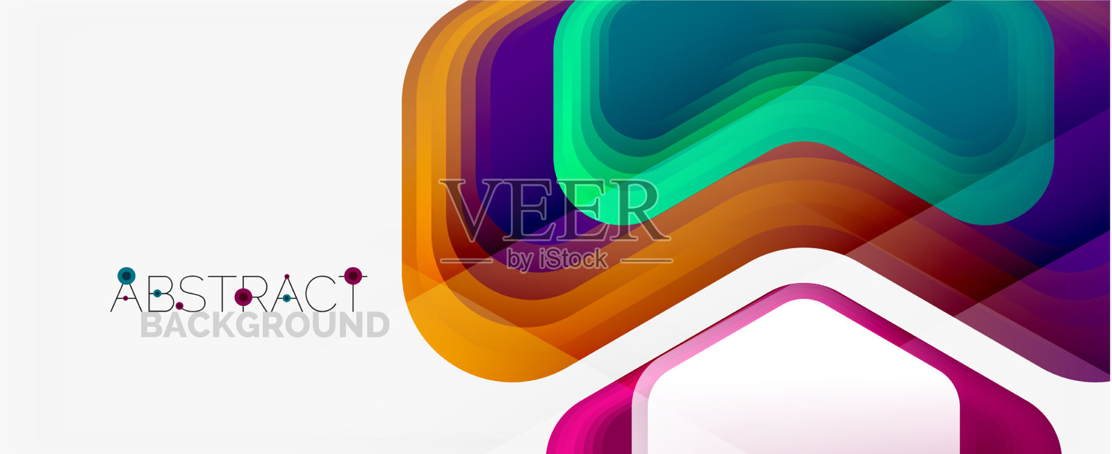 三维箭头几何构成抽象插画图片素材