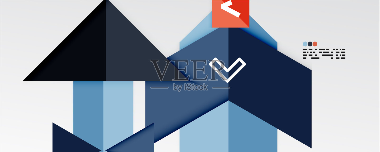 闪闪发光的三角形和几何形状插画图片素材