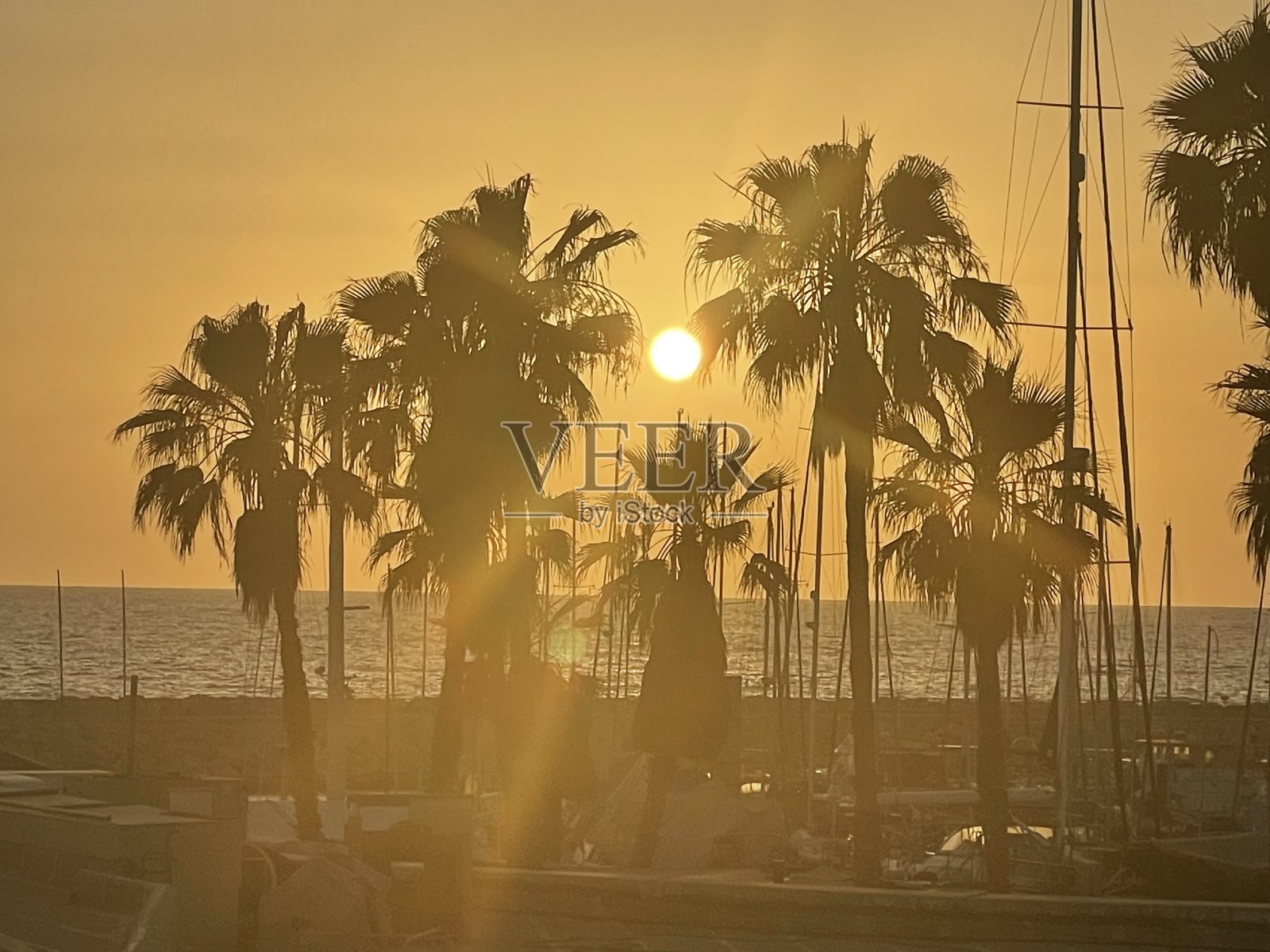海上日落照片摄影图片