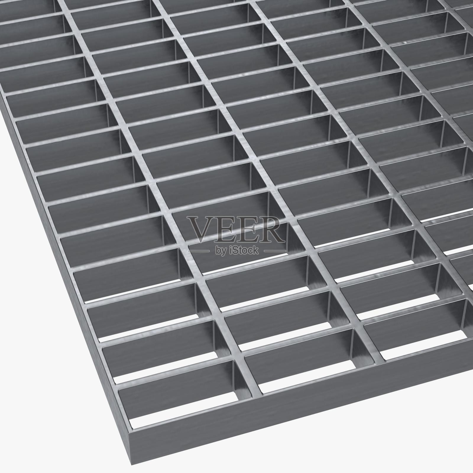 开网钢格栅地板照片摄影图片