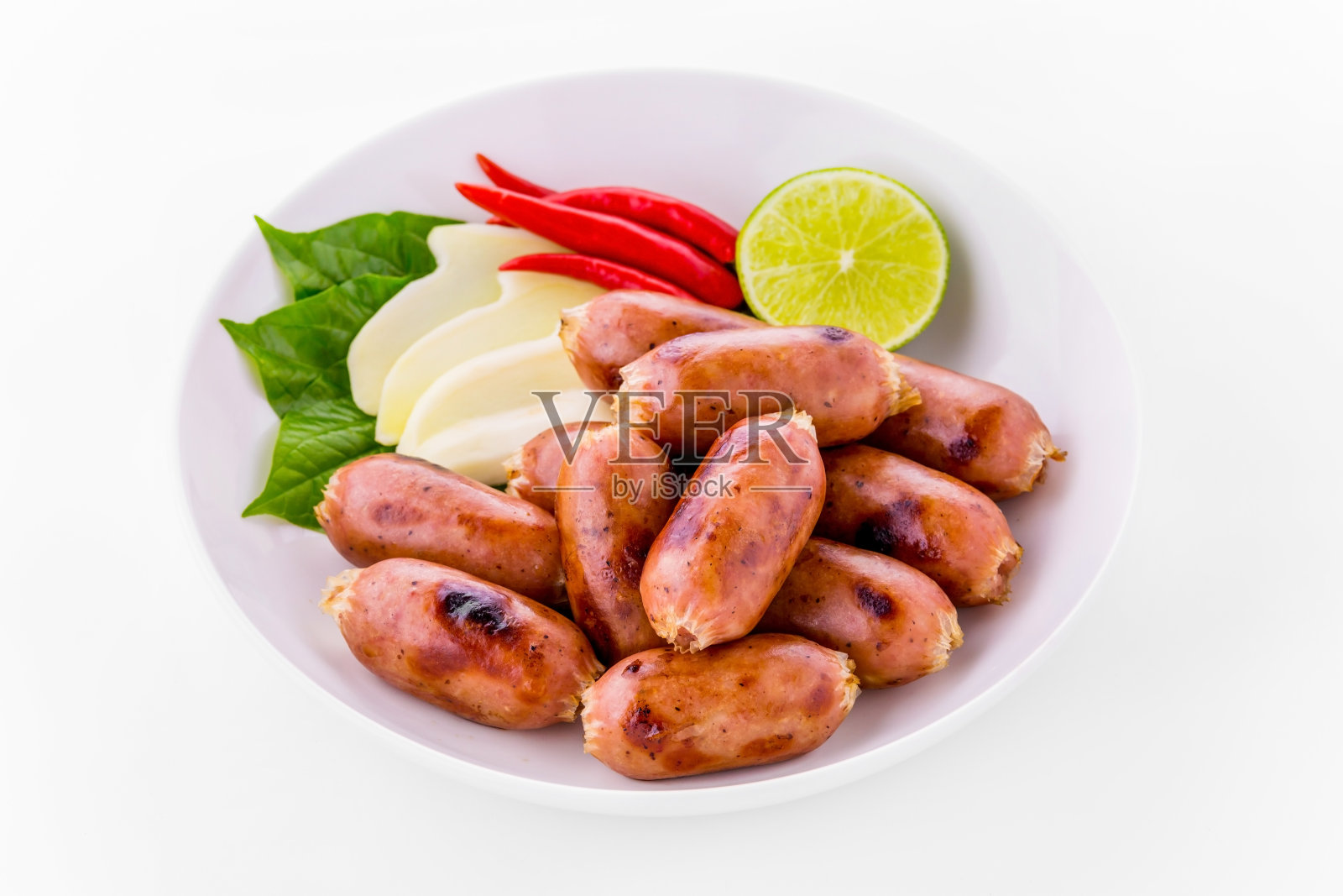 最受欢迎的泰国香肠食品照片摄影图片