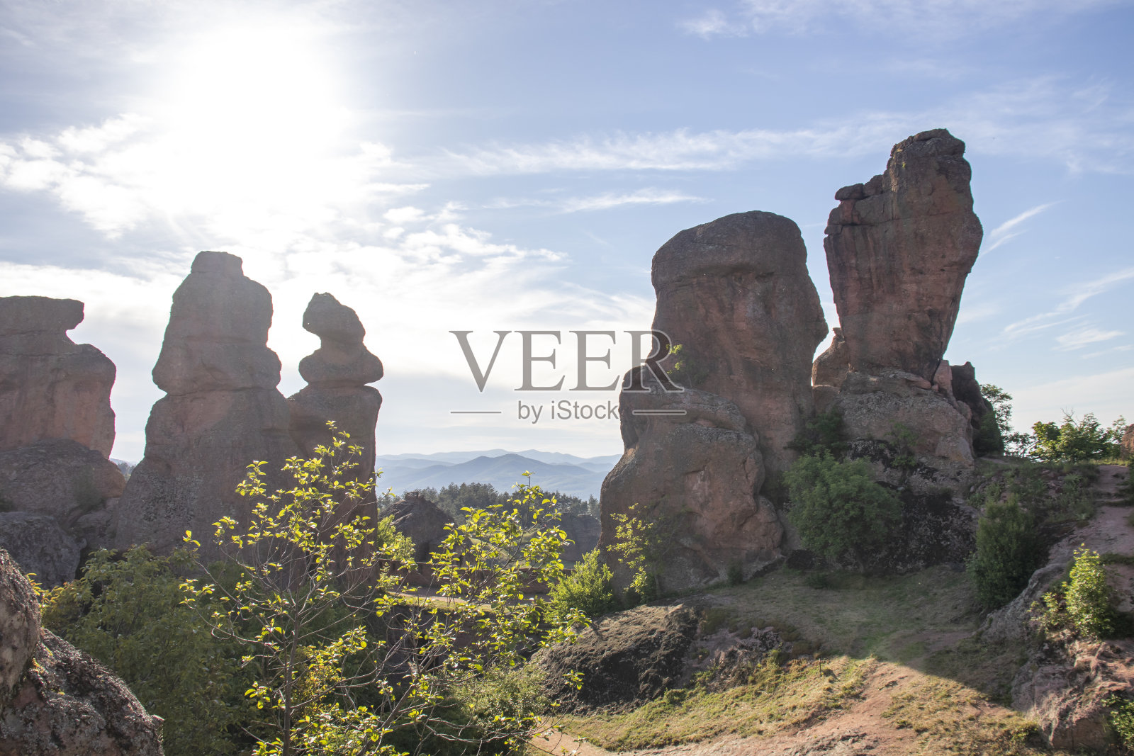 保加利亚Belogradchik Rocks令人惊叹的景色照片摄影图片