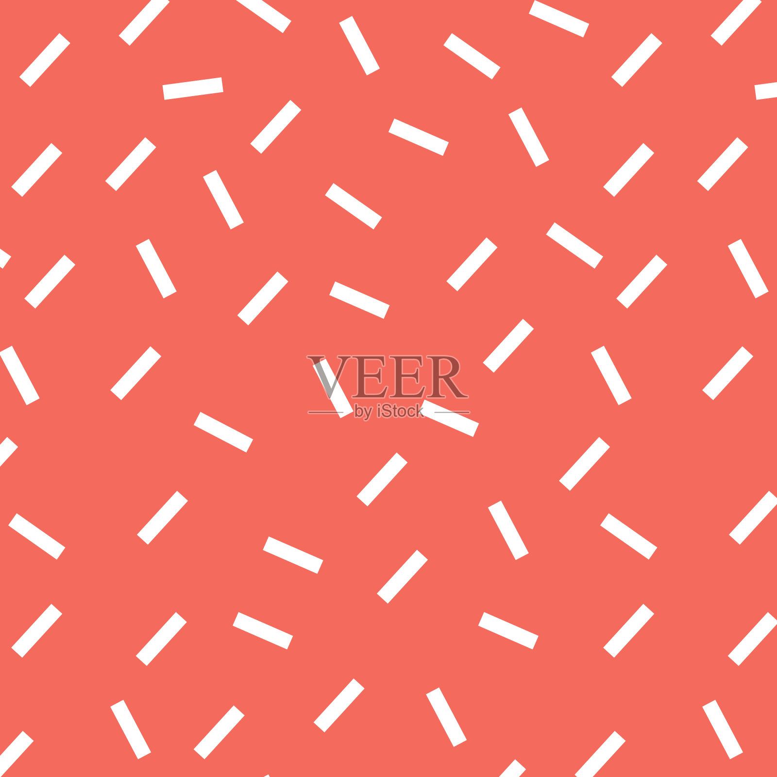 无缝彩色背景图案，各种几何形状-矢量插画图片素材