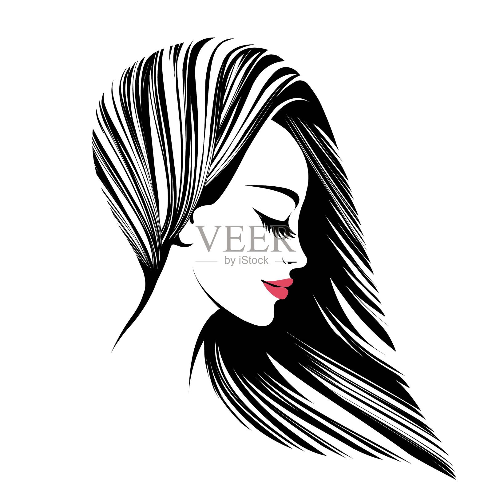 美容院，美发师工作室插图。插画图片素材