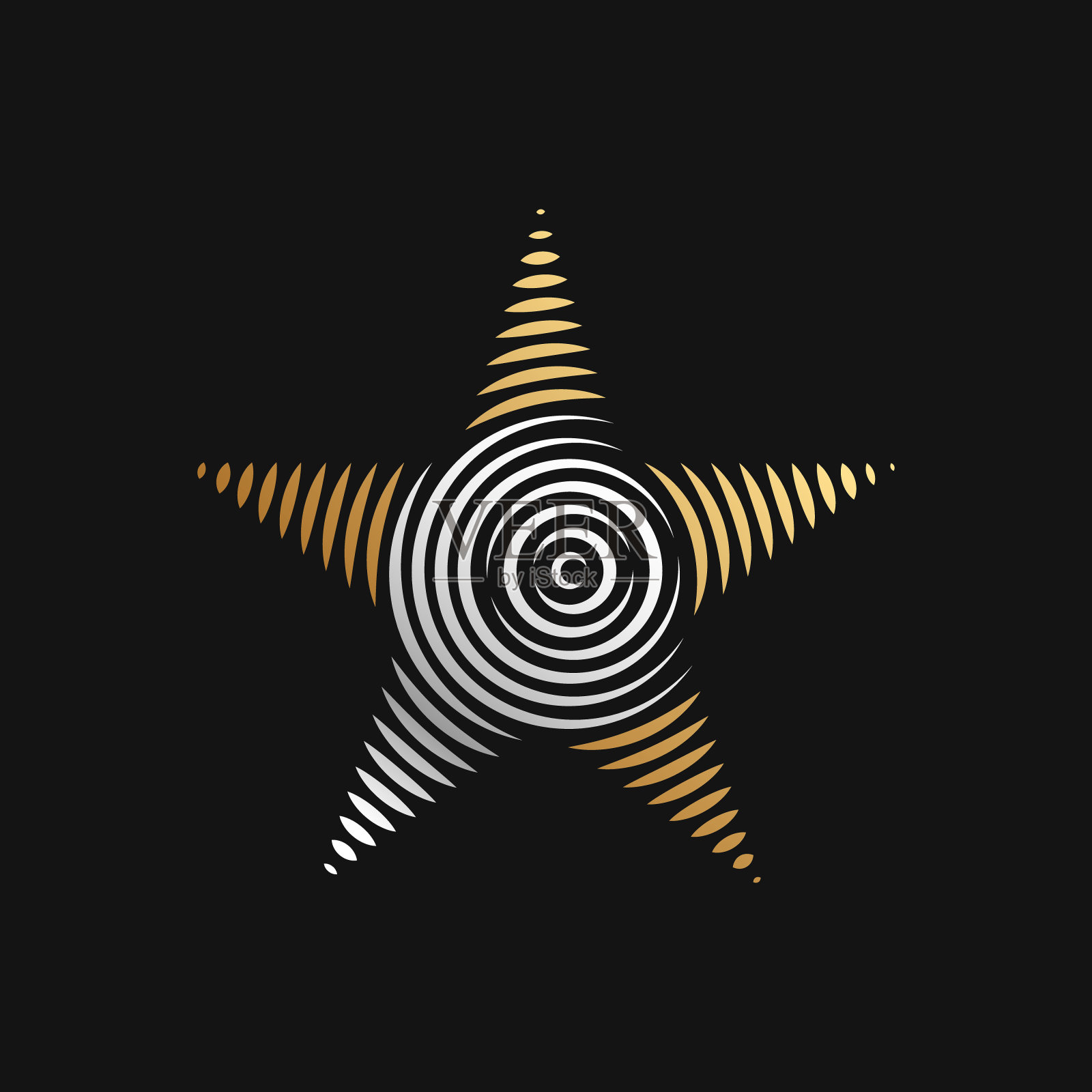 摘要星标志图标设计矢量模板。简约优雅的星牌设计理念。星标志图标矢量设计模板，为企业，品牌，公司，网站，符号，企业，标志。插画图片素材