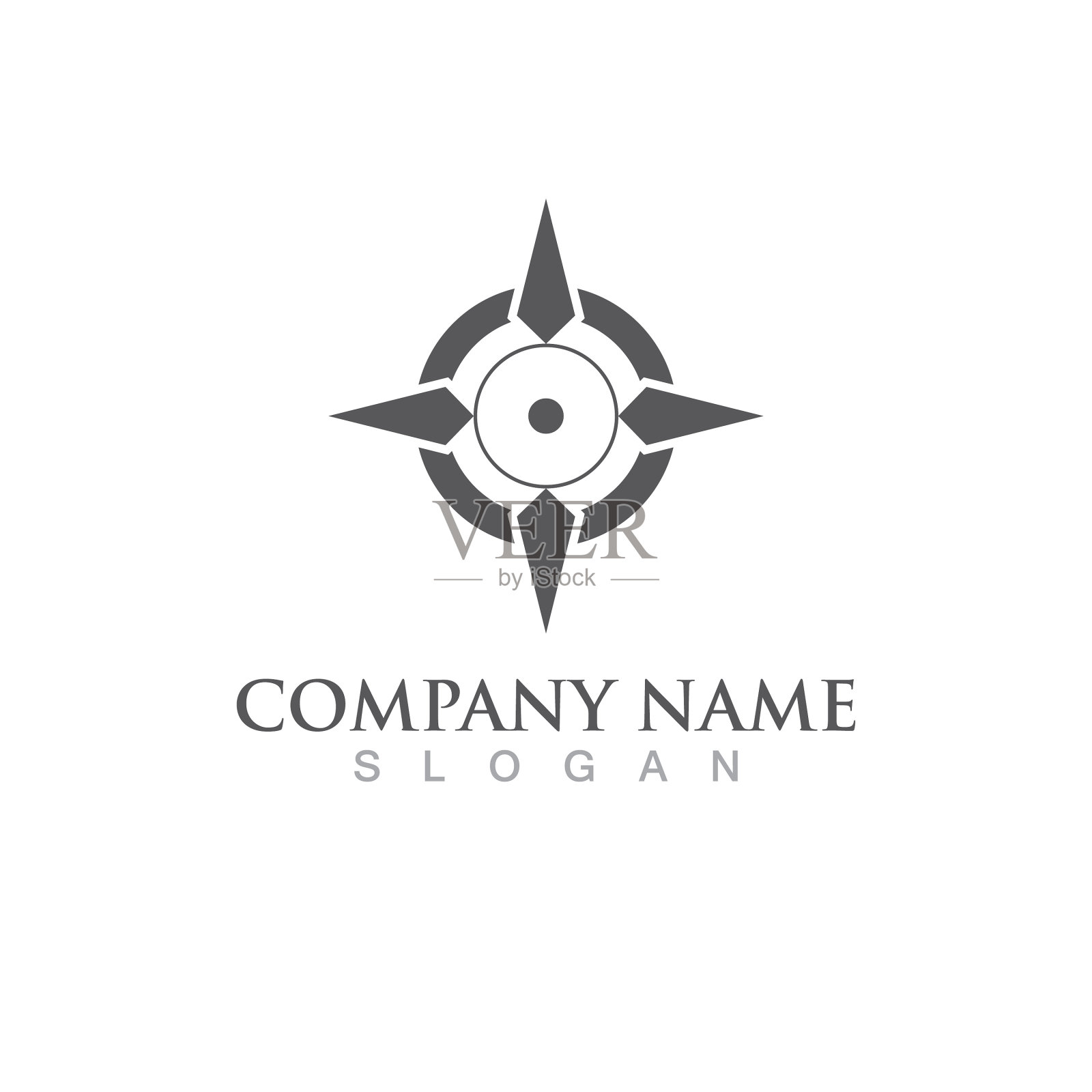 指南针标志模板图标插画图片素材