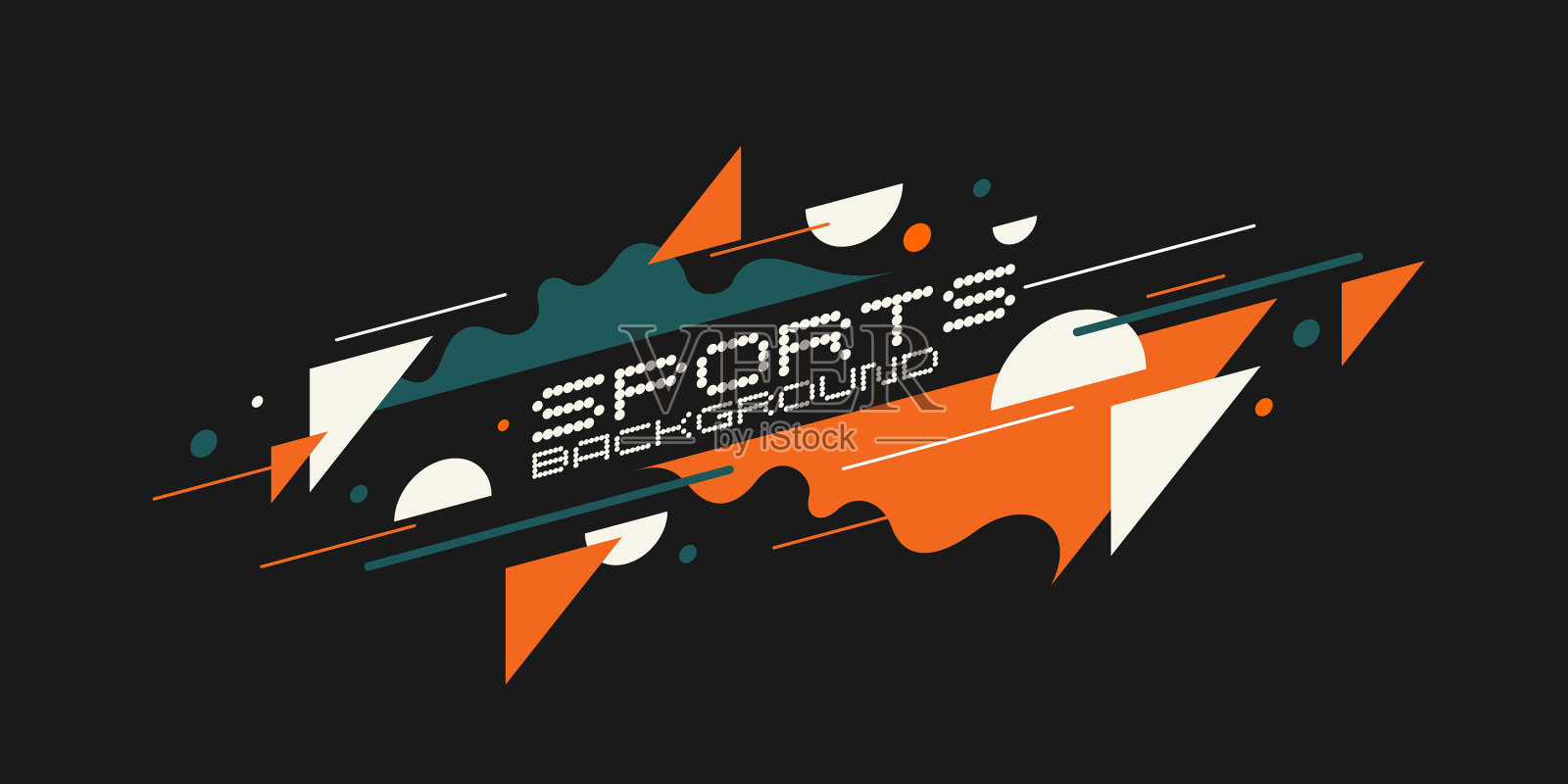 体育海报抽象背景与动态插画图片素材